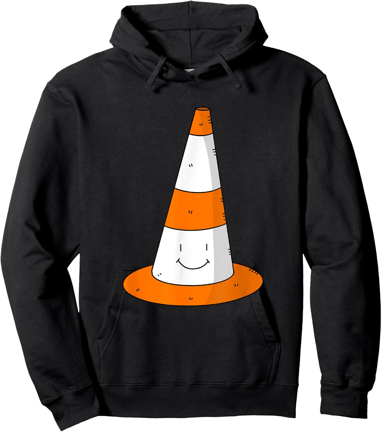 Traffic Cone Costume Adult Easy Halloween Costumes Group Hoodie - Hoodie | Black