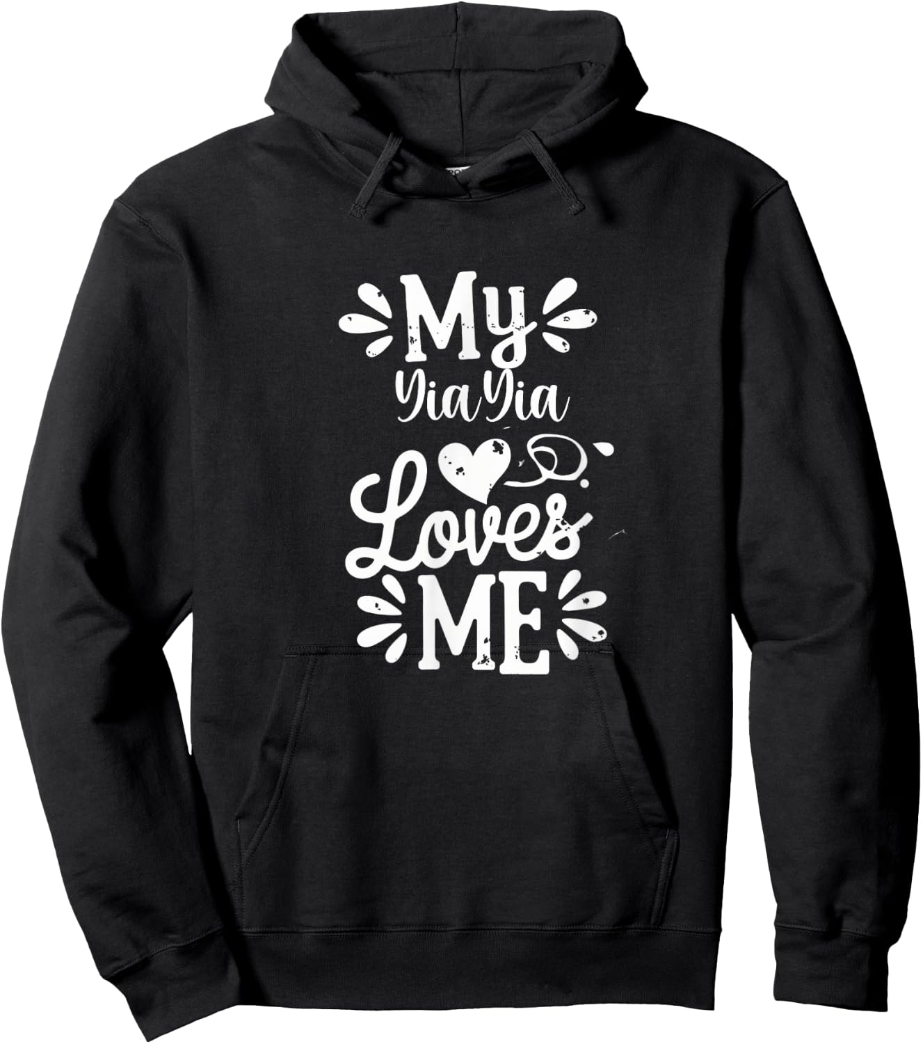 My YiaYia Loves Me Hoodie - Hoodie | Black