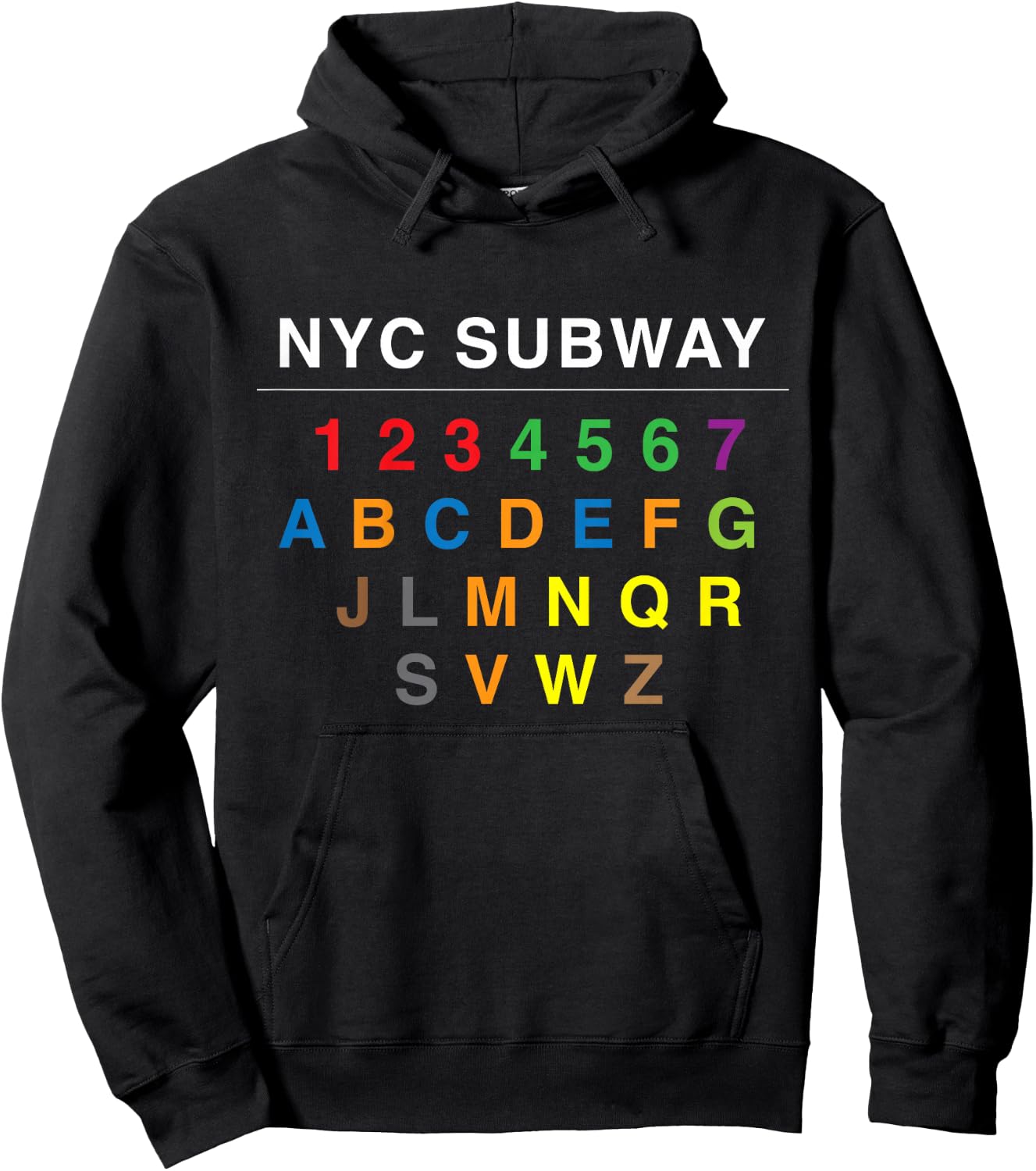 NYC Subways for Kids Hoodie - Hoodie | Black