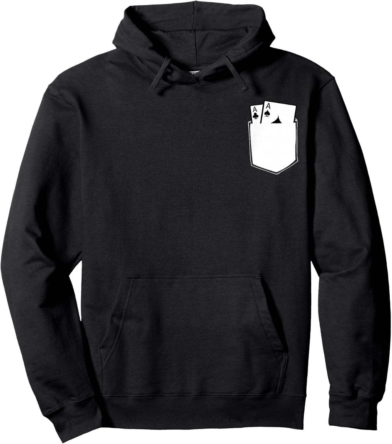 Las Vegas Aces Pocket Aces Poker Spades & Clubs Casino Gift Hoodie - Hoodie | Black