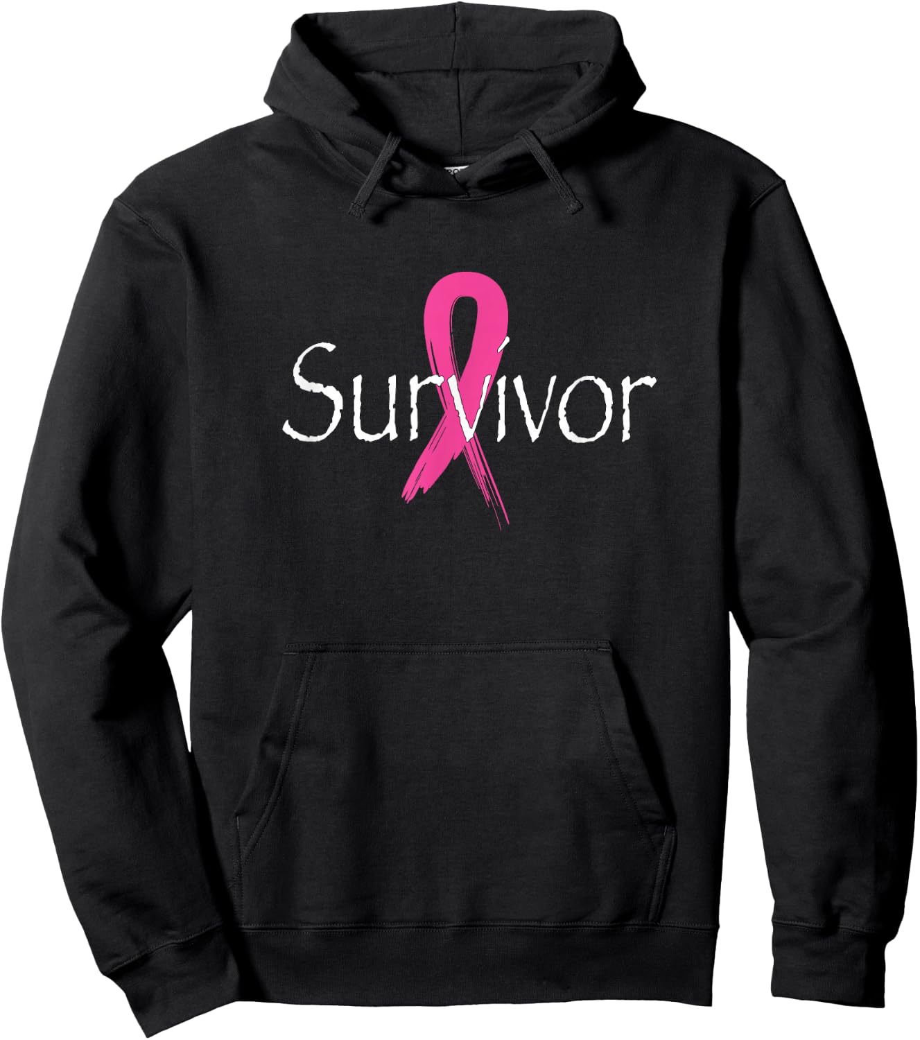SPHINXSTORE BREAST CANCER CO. Breast Cancer Awareness Month Pink Ribbon - Women's Classic Fit Black Small Hoodie - Hoodie | Black