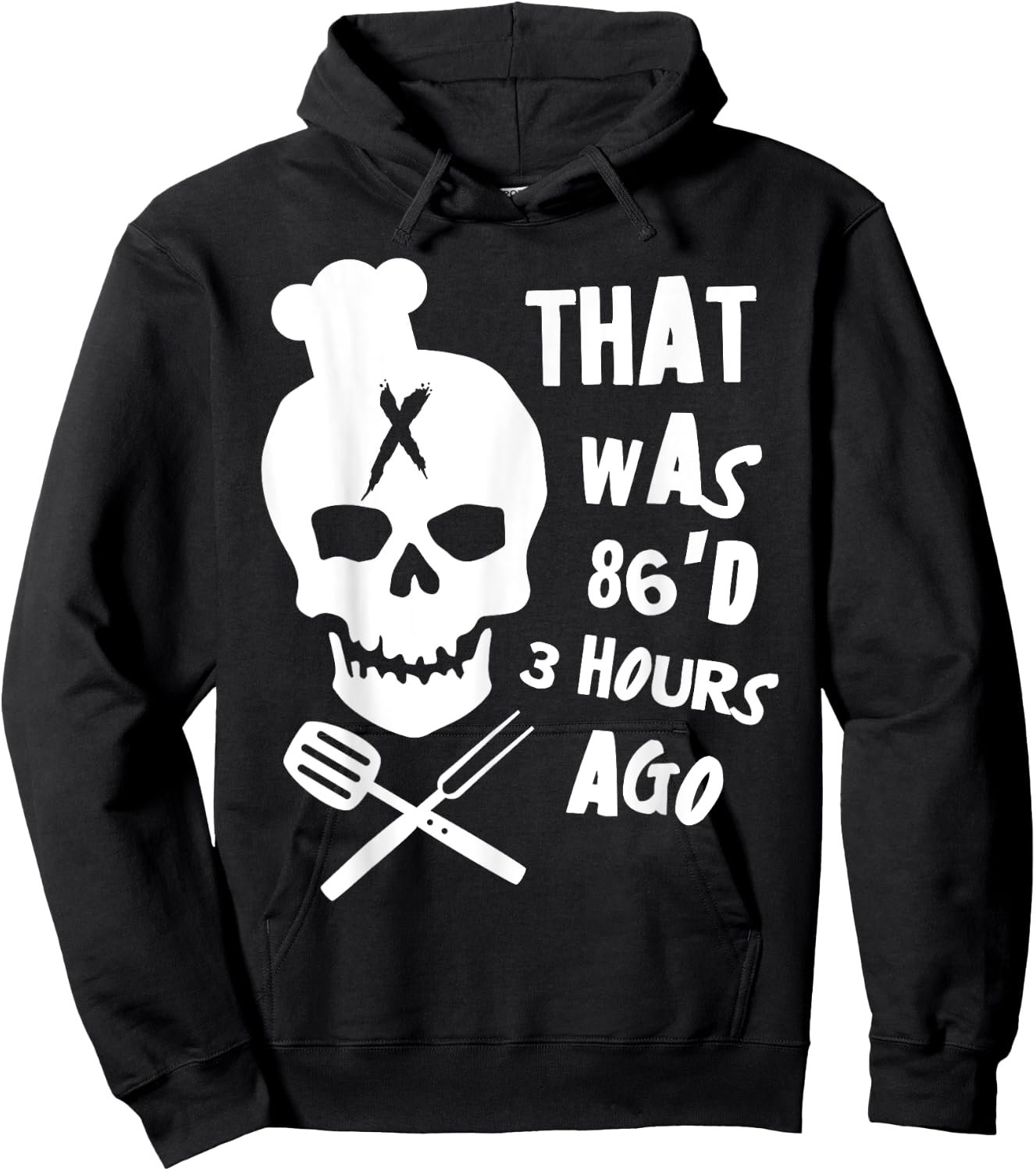 Funny Line Cook Chef 86'D Cooking Restaurant Hoodie - Hoodie | Black