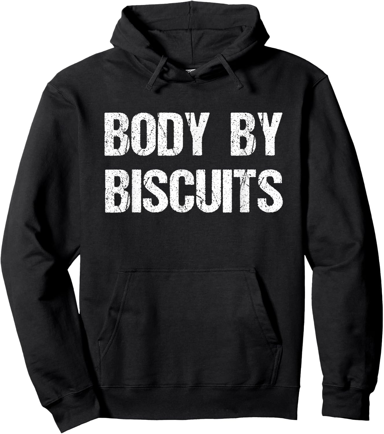 Body By Biscuits Funny Food Hoodie - Hoodie | Black