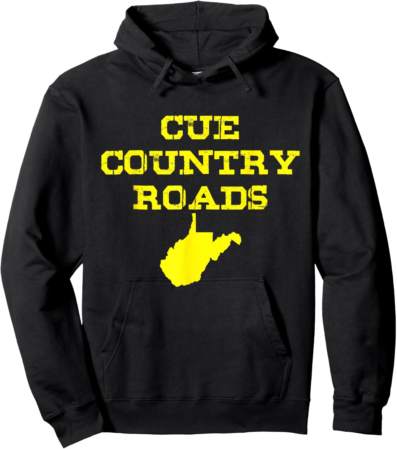 Cue Country Roads Blue and Gold Hoodie - Hoodie | Black