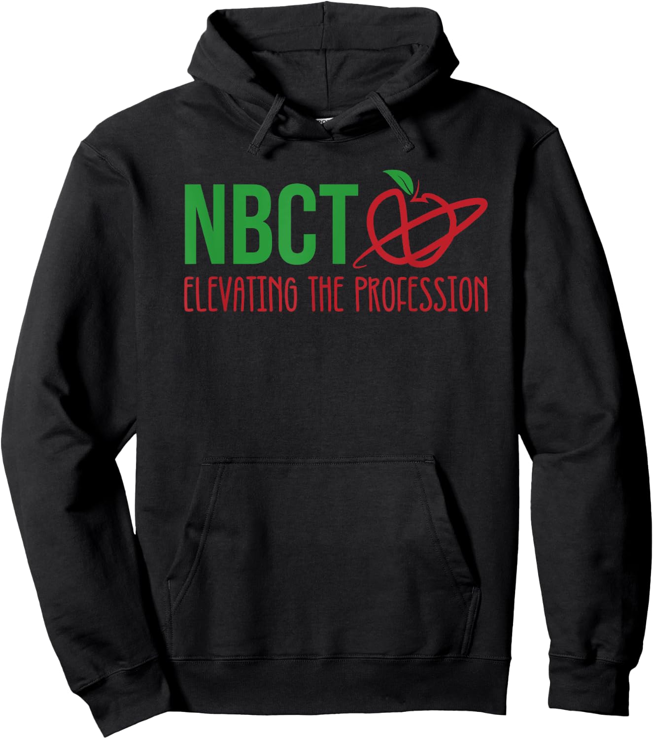 National Board Certified Teacher Minimalist Apple Women Hoodie - Hoodie | Black