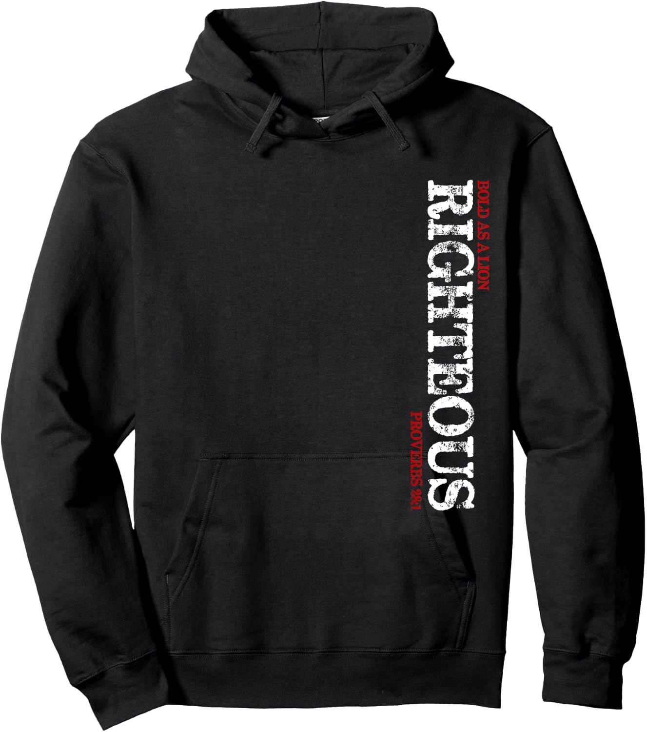 Bold as a Lion Righteous Faith Hoodie - Hoodie | Black