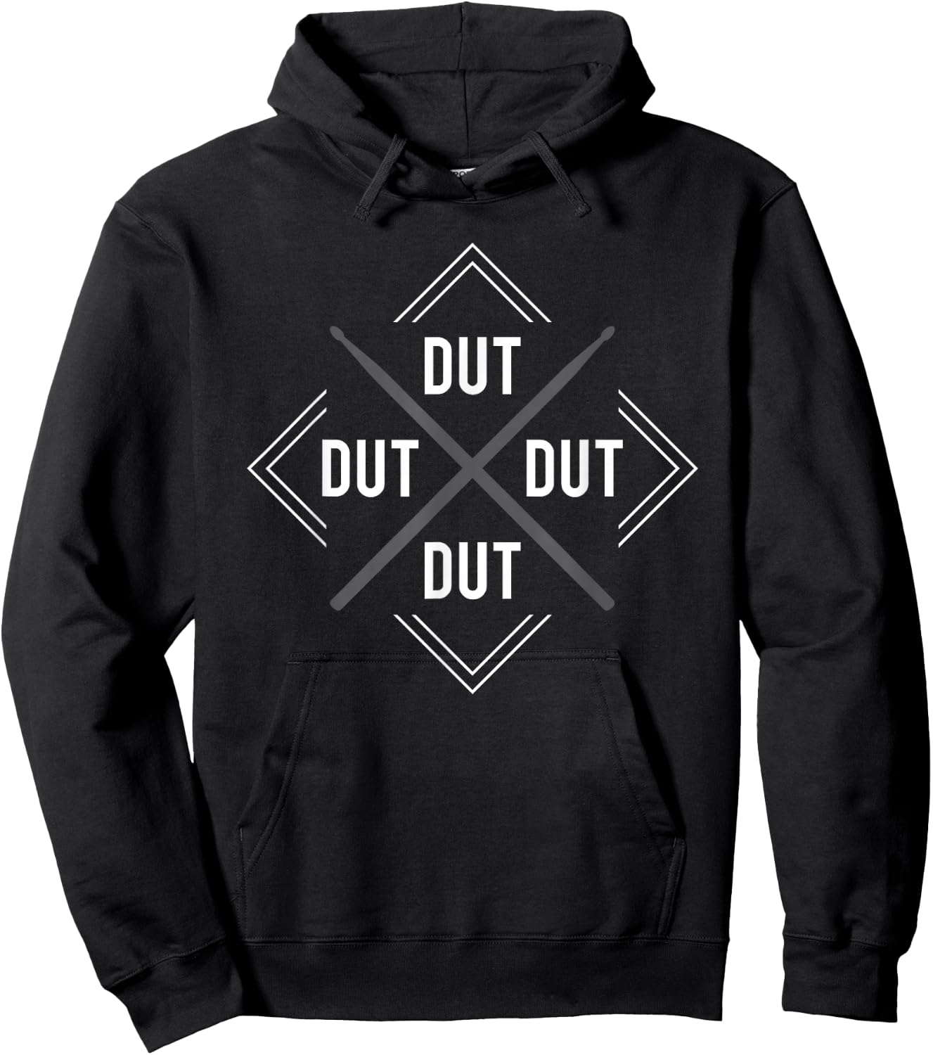 Dut Dut Dut Drum Marching Band Drumline corps Hoodie - Hoodie | Black
