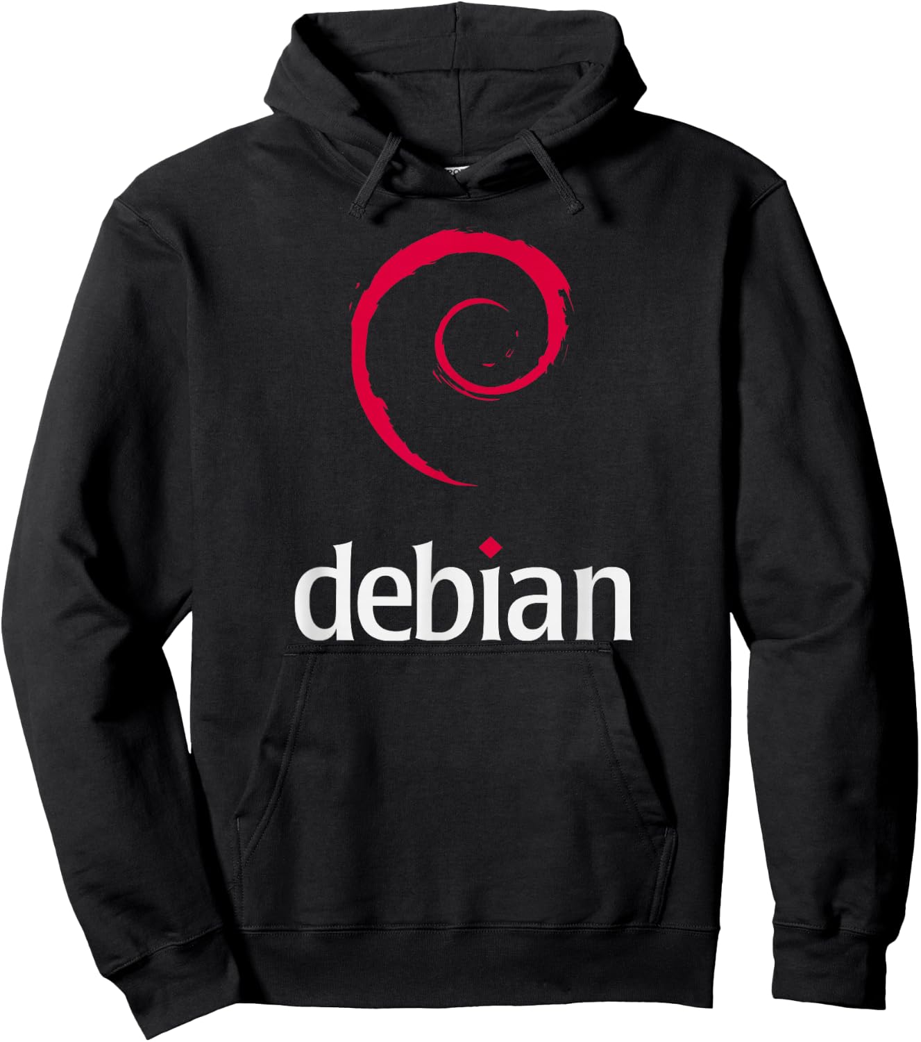 Linux Lover Debian Tagline Spiral Logo OpenSource Os Hoodie - Hoodie | Black