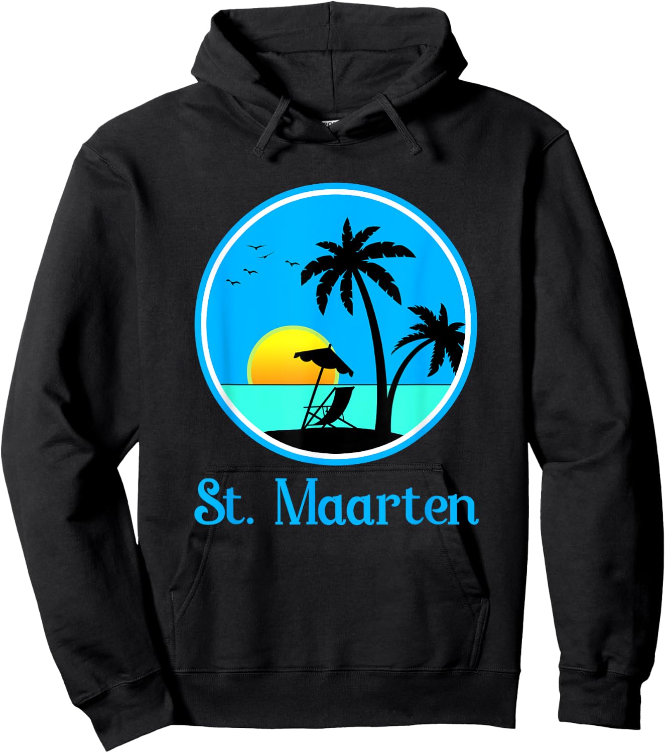 St. Maarten Souvenir Vacation Gift Hoodie - Hoodie | Black