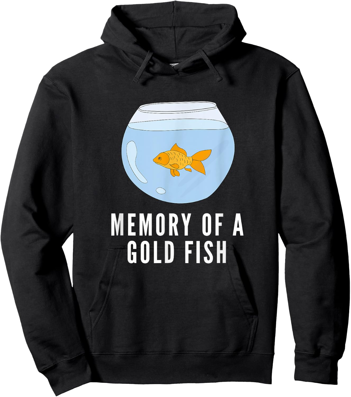 Memory of a Goldfish Funny Hoodie - Hoodie | Black