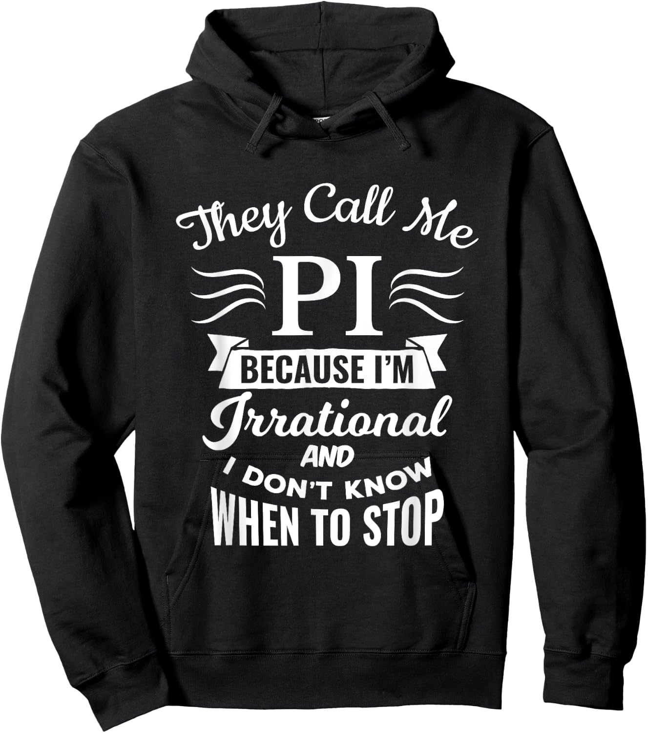 They Call Me Pi Symbol Pi Day Cute Funny Gift Hoodie - Hoodie | Black
