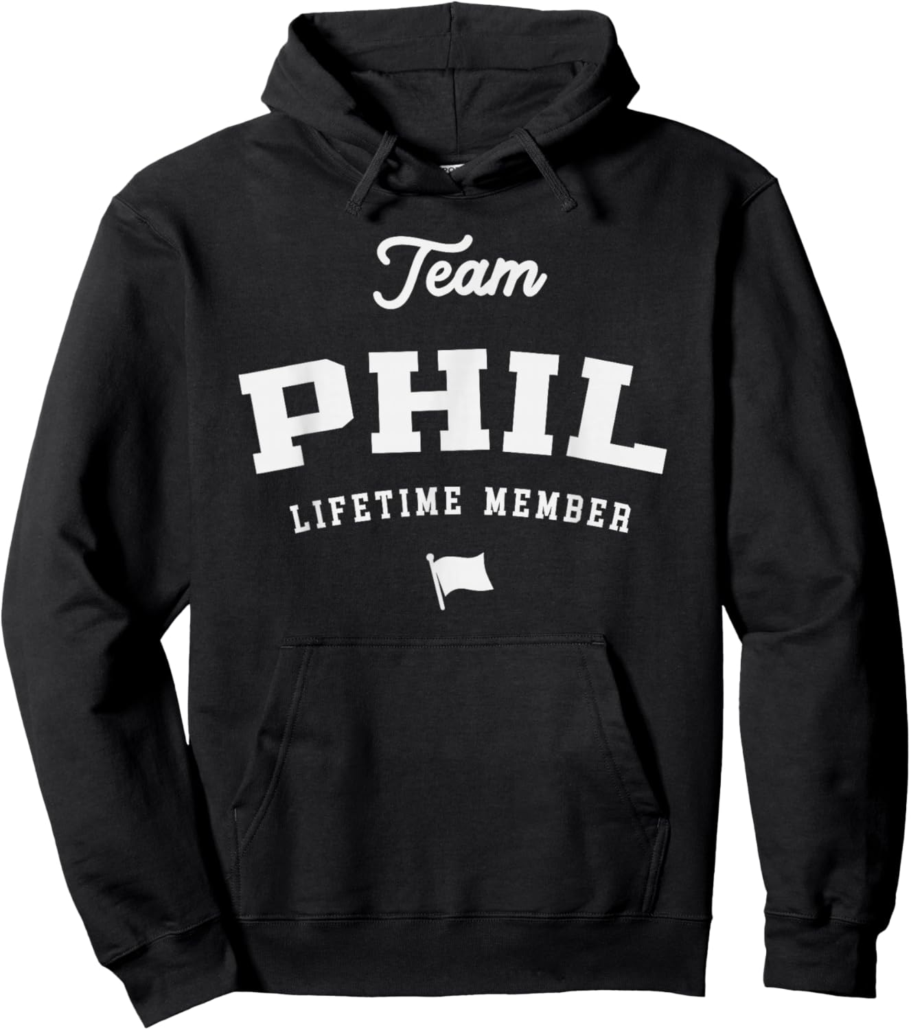 Team Phil Lifetime Member Funny Name Phil Hoodie - Hoodie | Black