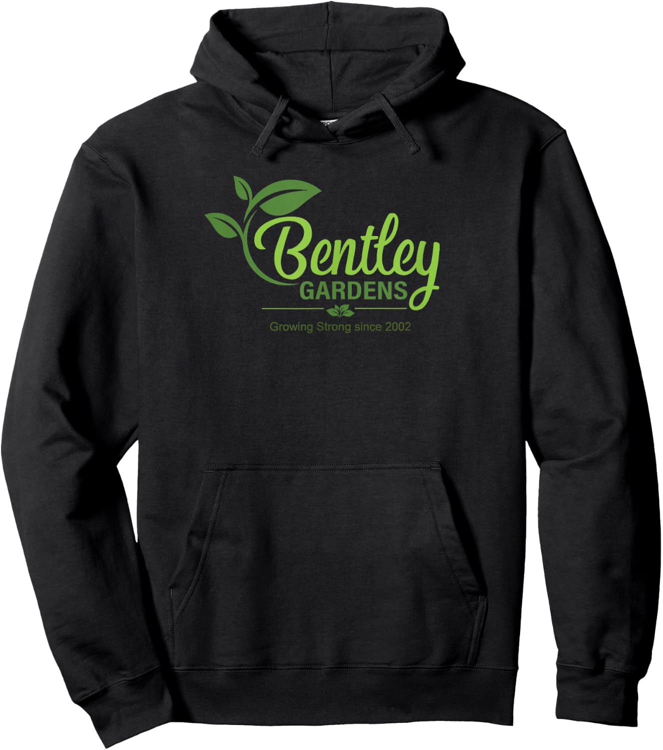 Growing Strong Since 2002 Garden Nursery Logo Design Hoodie - Hoodie | Black