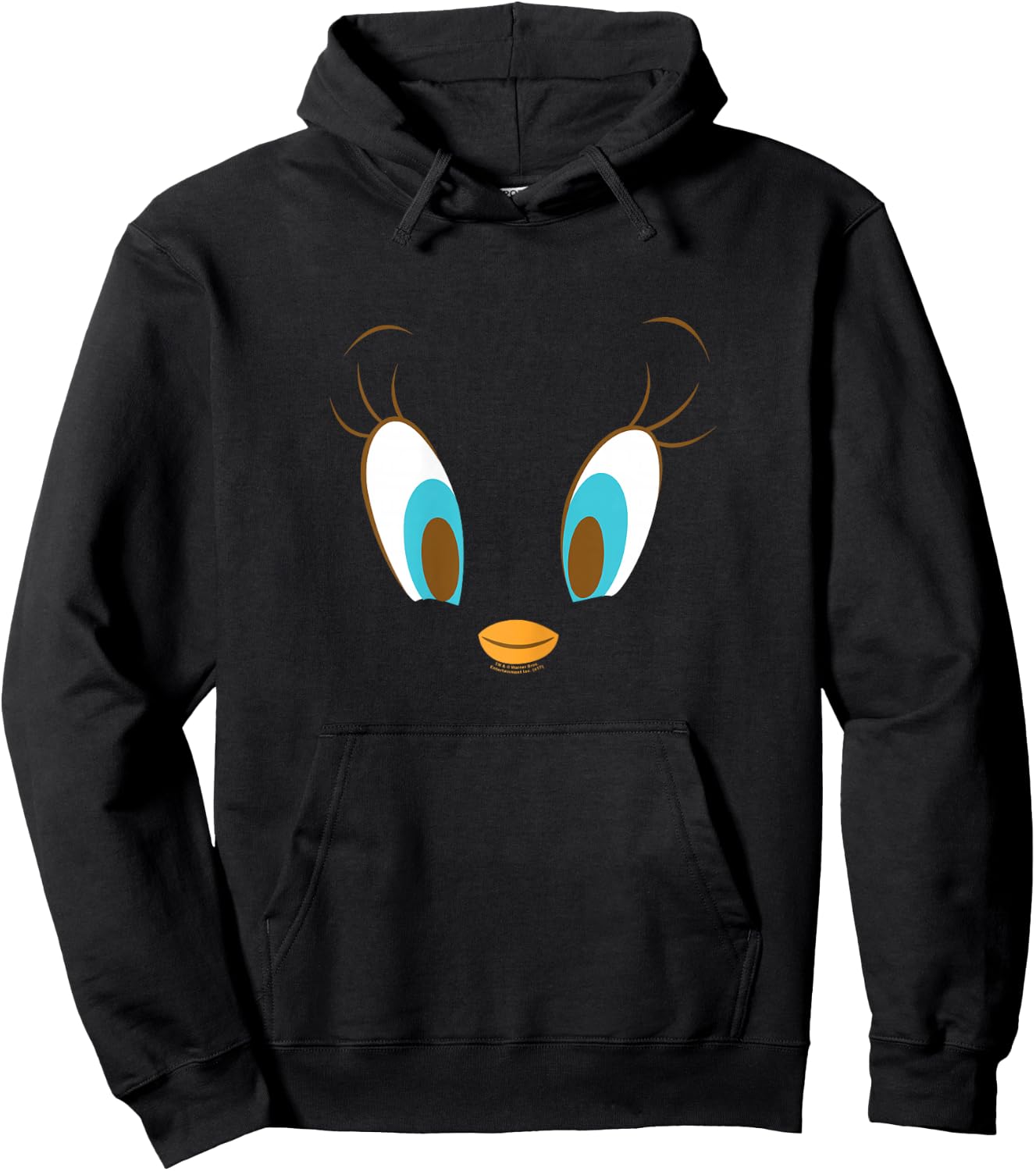 Looney Tunes Tweety Head Hoodie - Hoodie | Black