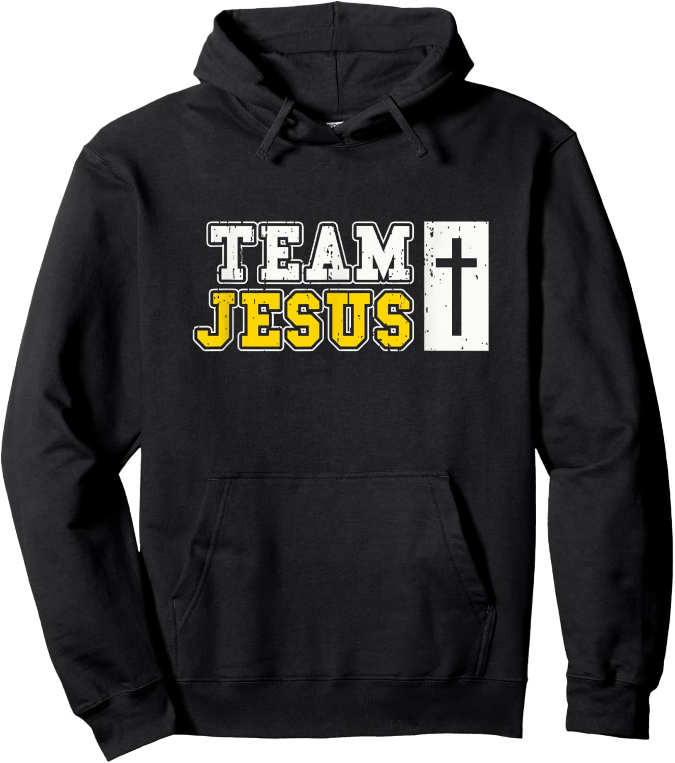 TEAM JESUS | Funny Christian, Biblical Bible Humor Hoodie - Hoodie | Black