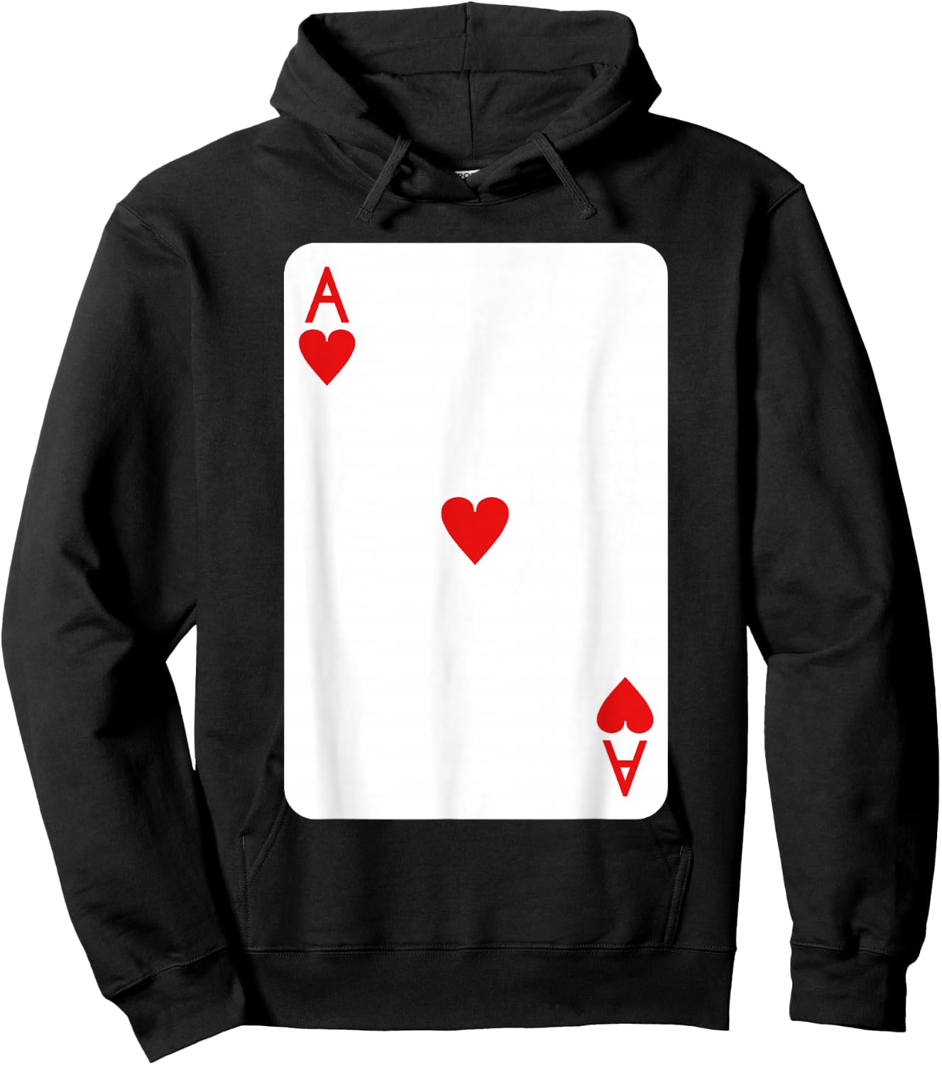 Ace of Hearts Playing Cards Halloween Costume Deck of Cards Hoodie - Hoodie | Black