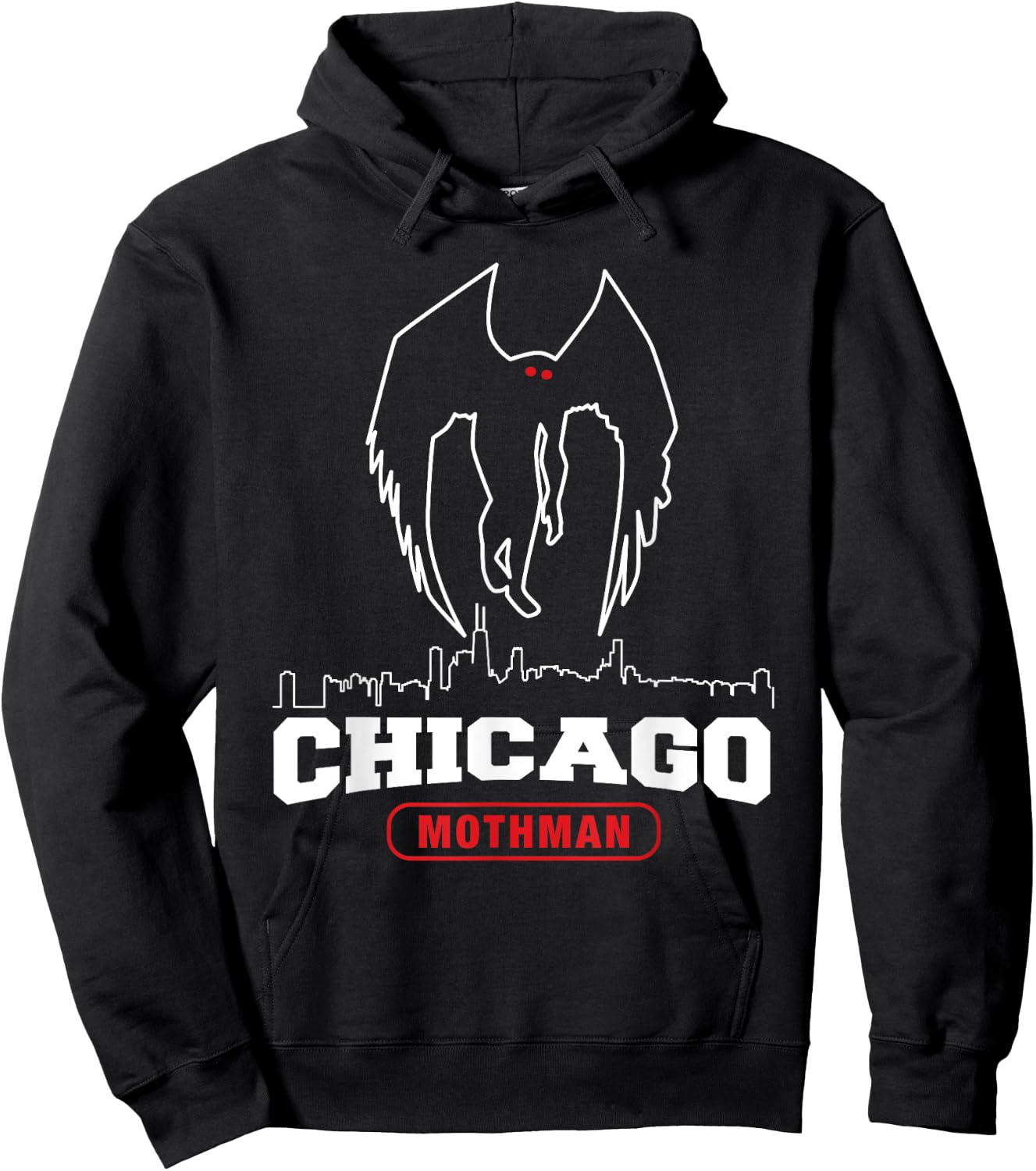 Mothman Shirt for Chicago Monster Fans Hoodie - Hoodie | Black