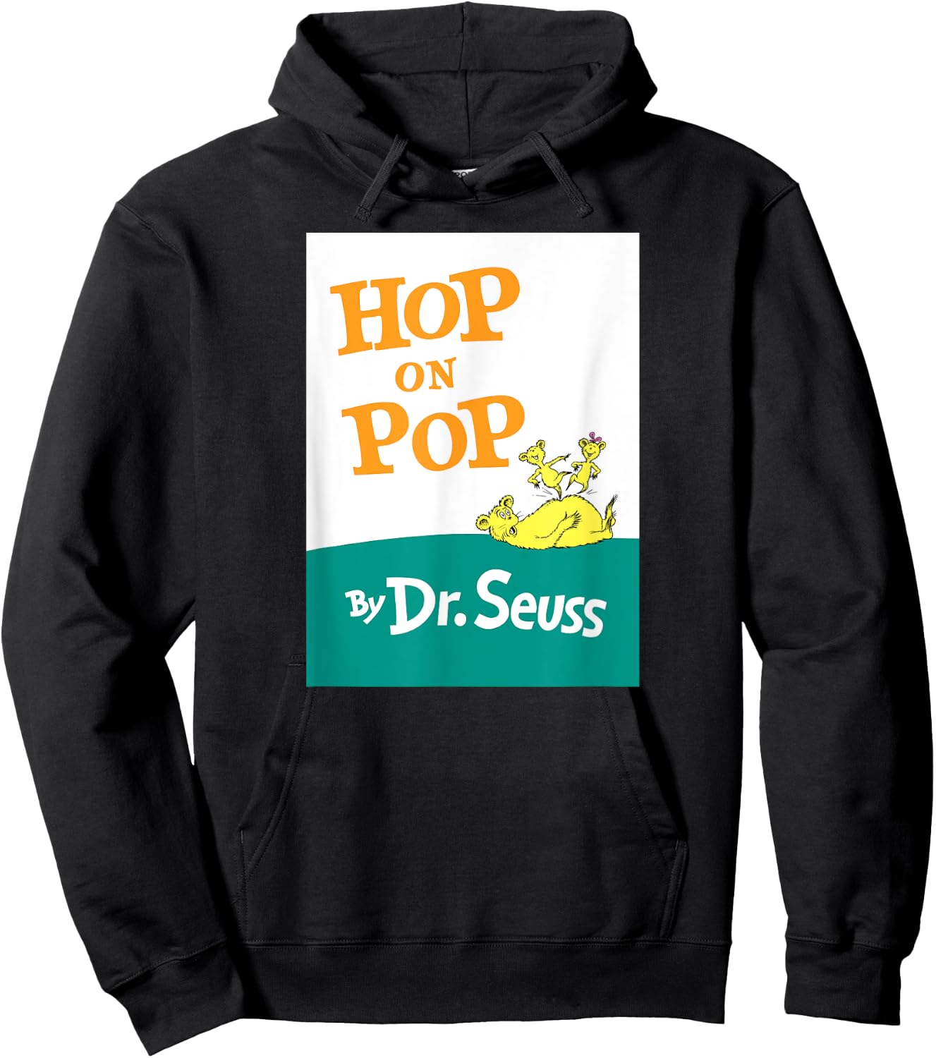 Dr. Seuss Hop On Pop Book Cover Hoodie - Hoodie | Black