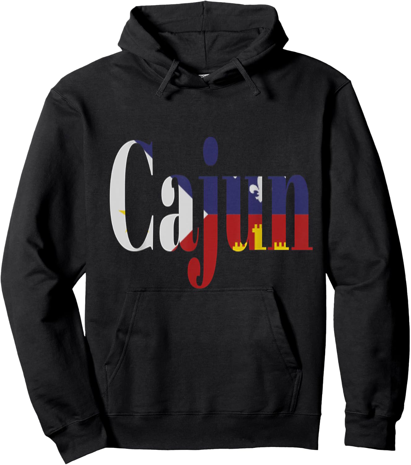 Cajun Pride Acadian Flag Cajun Shirt Hoodie - Hoodie | Black