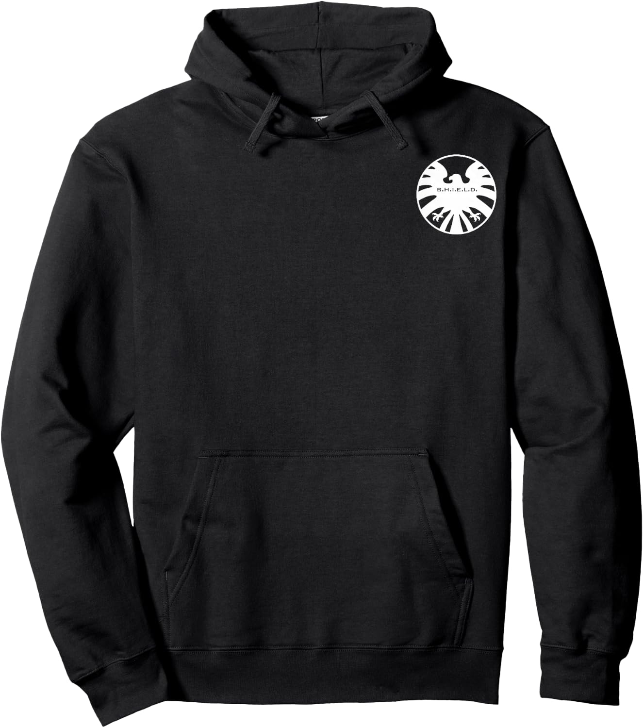 Marvel Agents of Shield White Eagle Symbol Graphic Hoodie - Hoodie | Black