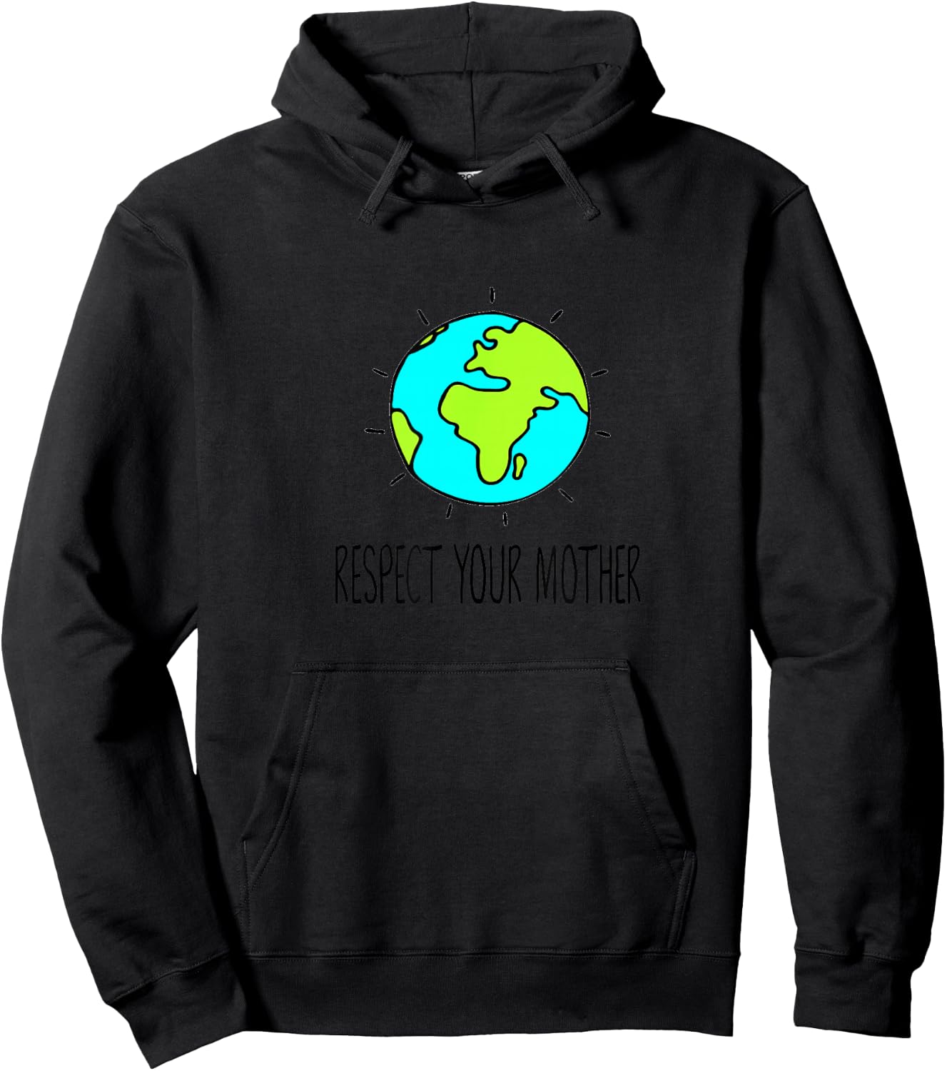 Respect your Mother Kid's , Mother Earth Shirt Hoodie - Hoodie | Black