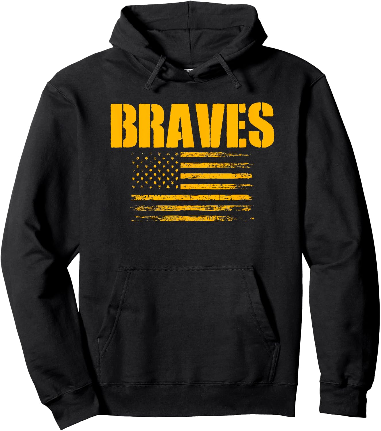 Kamiakin Braves USA Flag Pride Hoodie - Hoodie | Black