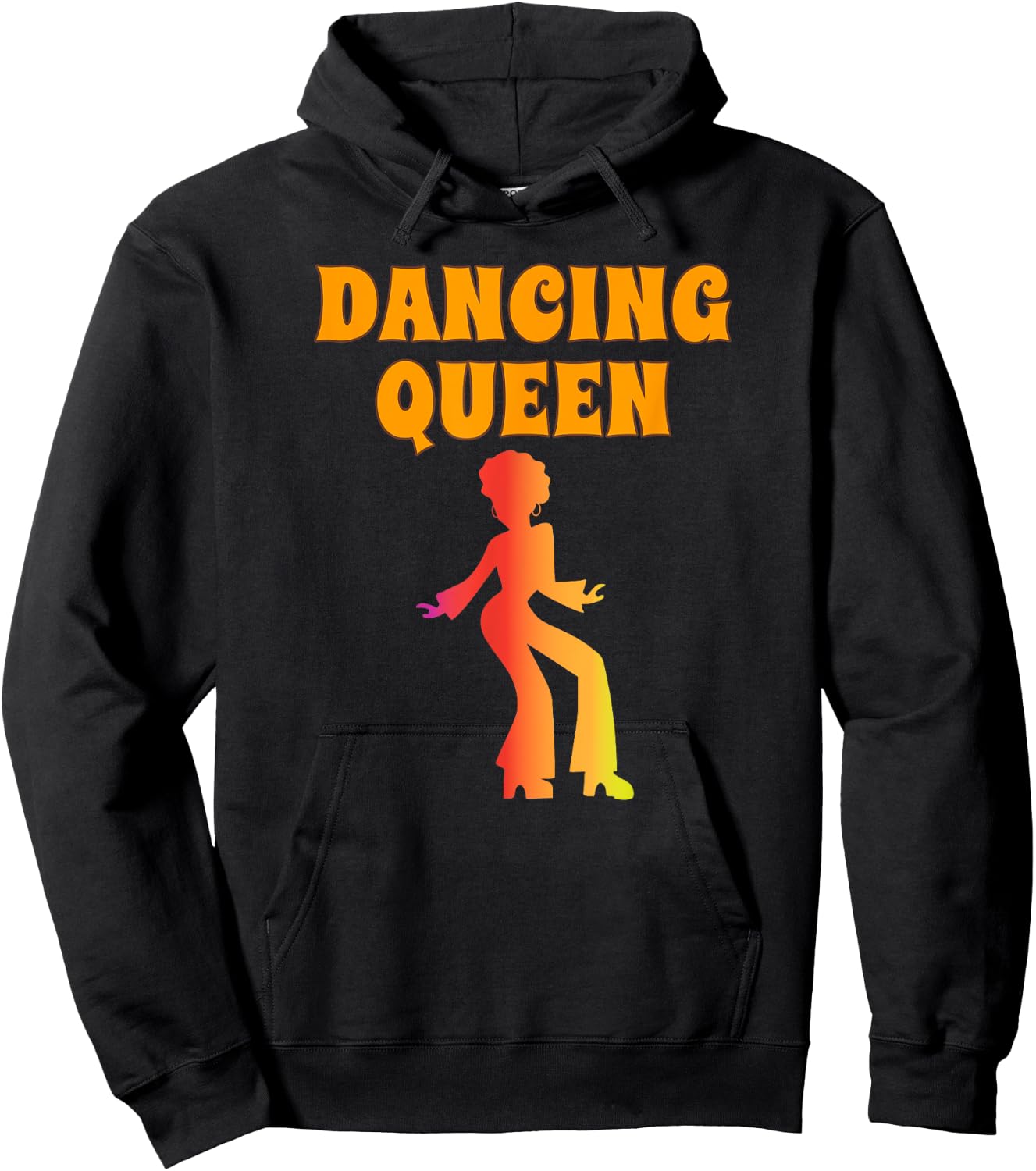 Dancing Queen Girl Gift Her Vintage 1970's Retro 70s Hoodie - Hoodie | Black