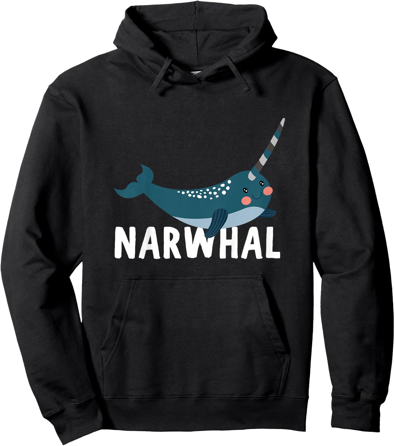 Narwhal Shirt For Boys Or Girls | Cute Narwhal Gift Hoodie - Hoodie | Black