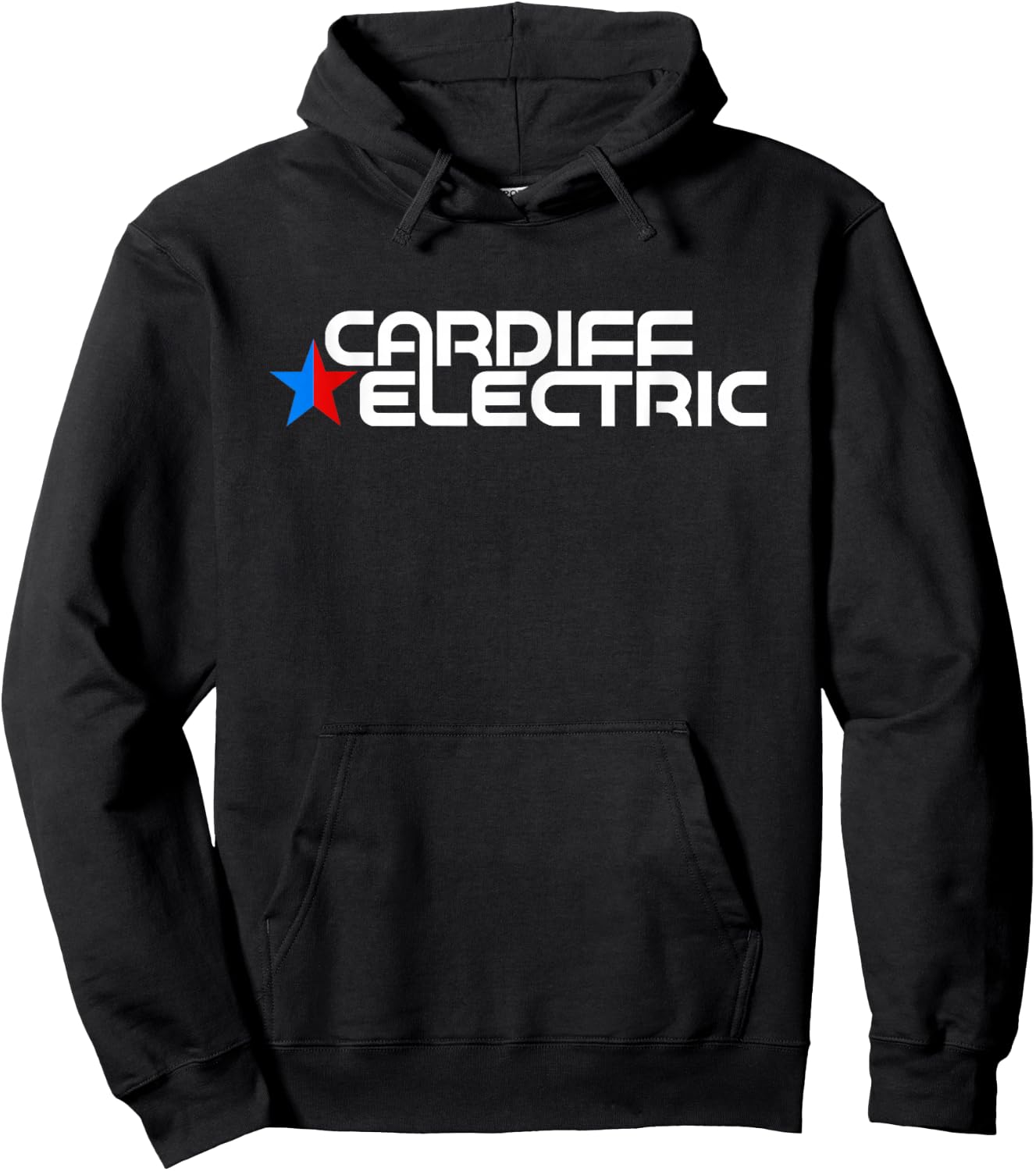 Cardiff Electric T Shirt Hoodie - Hoodie | Black