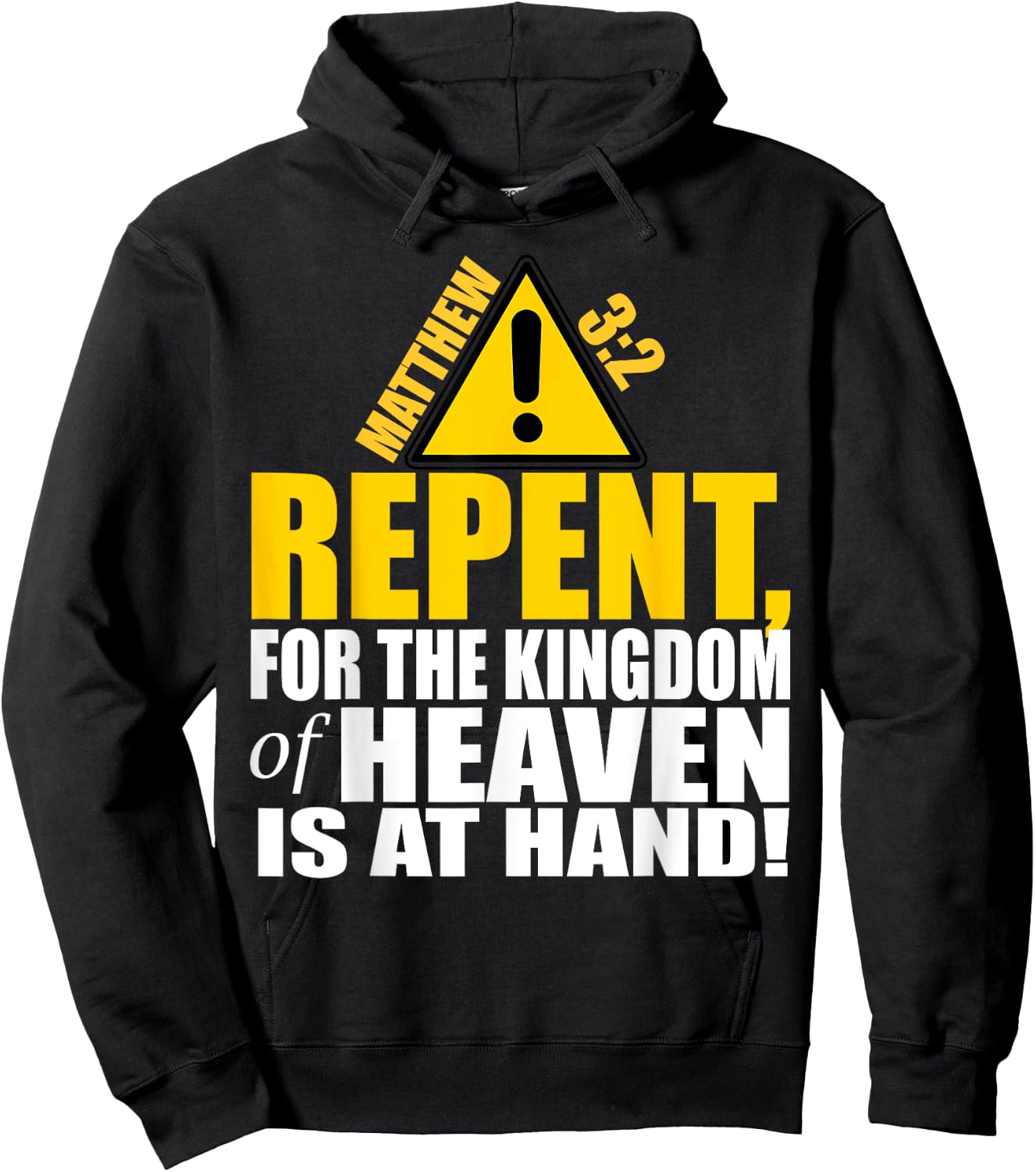 Christerest: Repent Matthew 3:2 Christian Salvation Gift Hoodie - Hoodie | Black