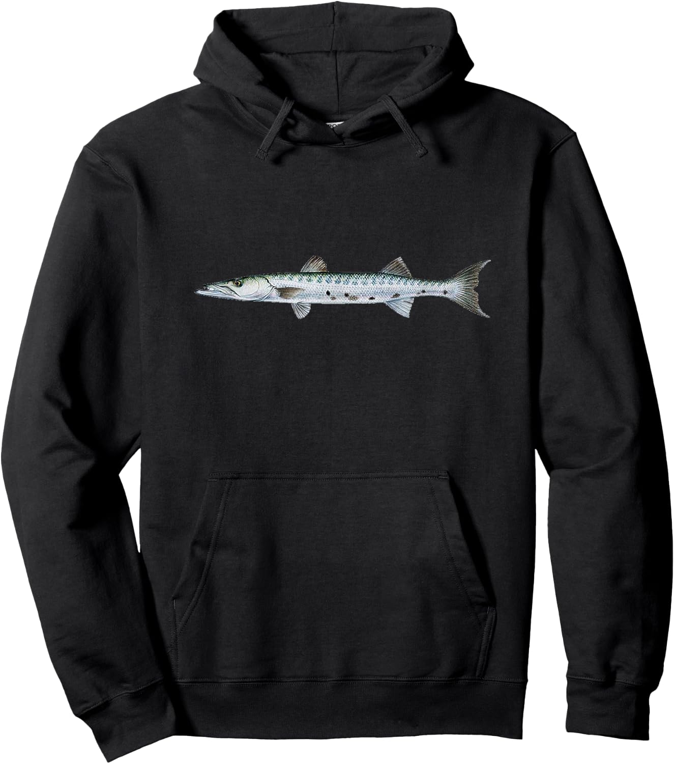 Barracuda Fish Hoodie - Hoodie | Black