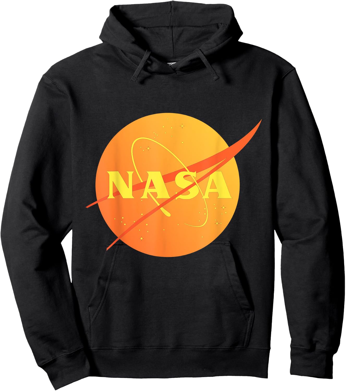 Official NASA Logo - Orange Mars Hoodie - Hoodie | Black