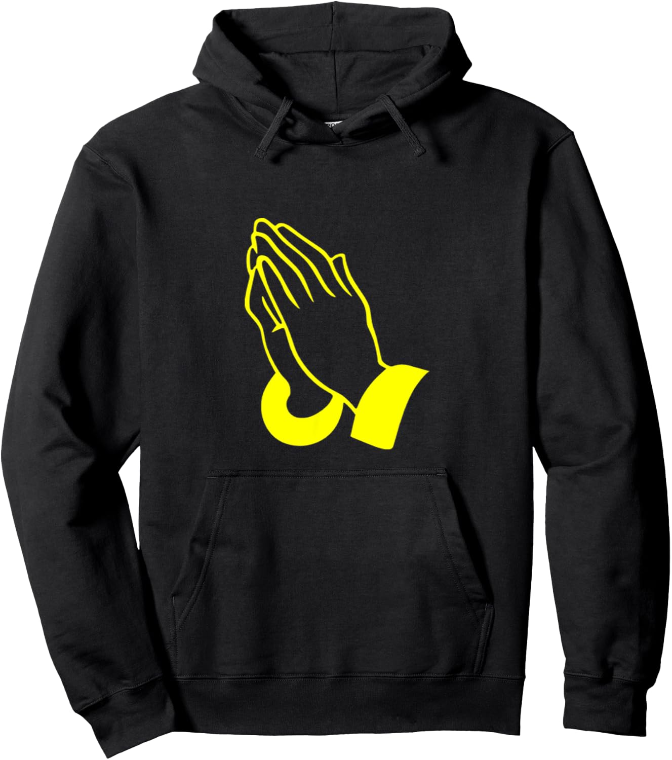 PRAYING HANDS GOD JESUS Print Hoodie - Hoodie | Black