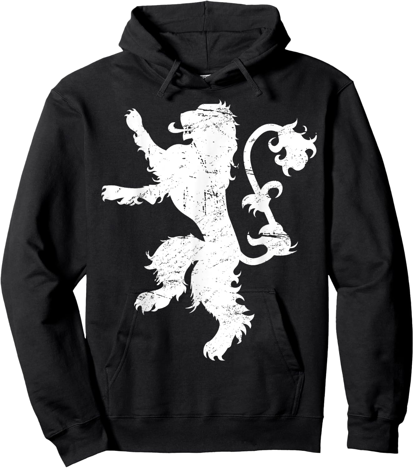 Distressed Lion Renaissance Festival Hoodie - Hoodie | Black