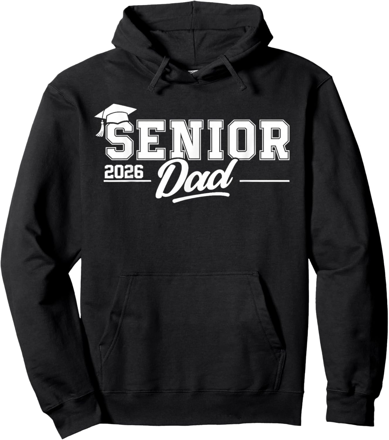 Senior 2026 Dad Senior Graduate Proud Dad Class of 2026 Hoodie - Hoodie | Black