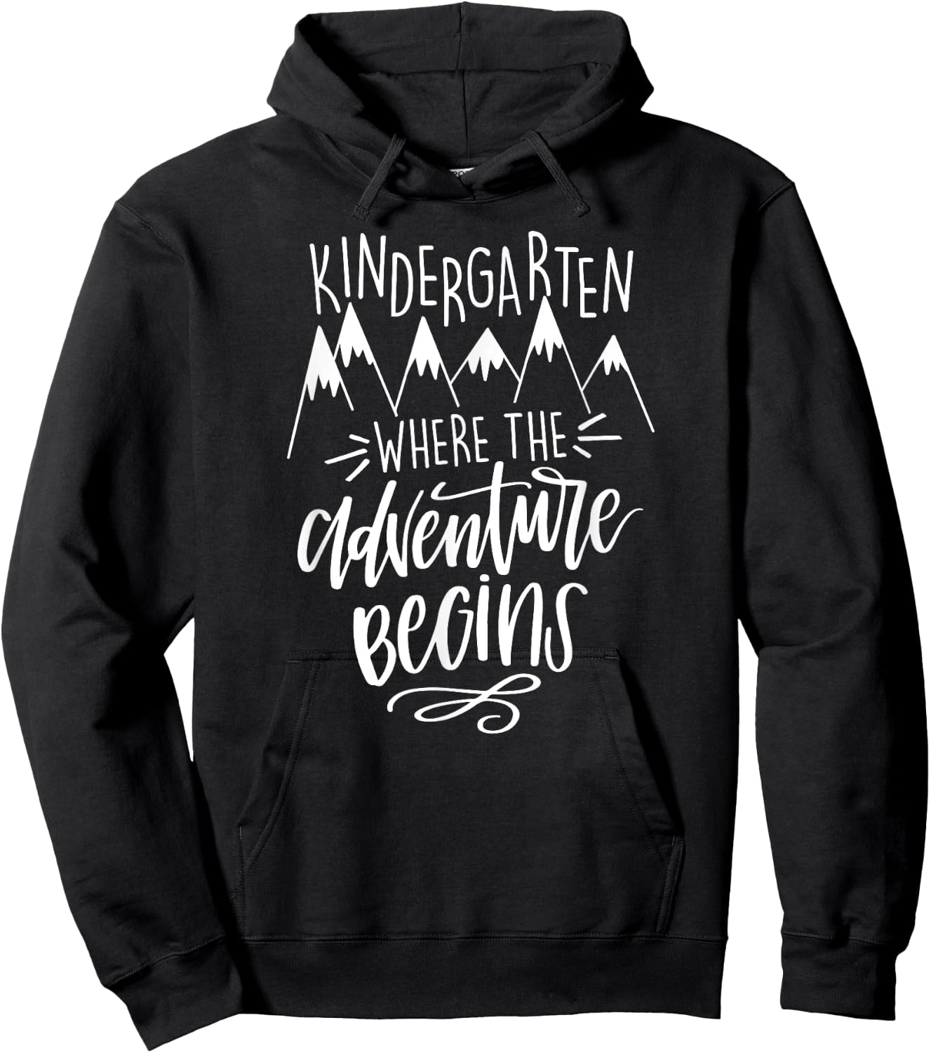 Kindergarten Where The Adventure Begins Teacher T Shirt Men Hoodie - Hoodie | Black