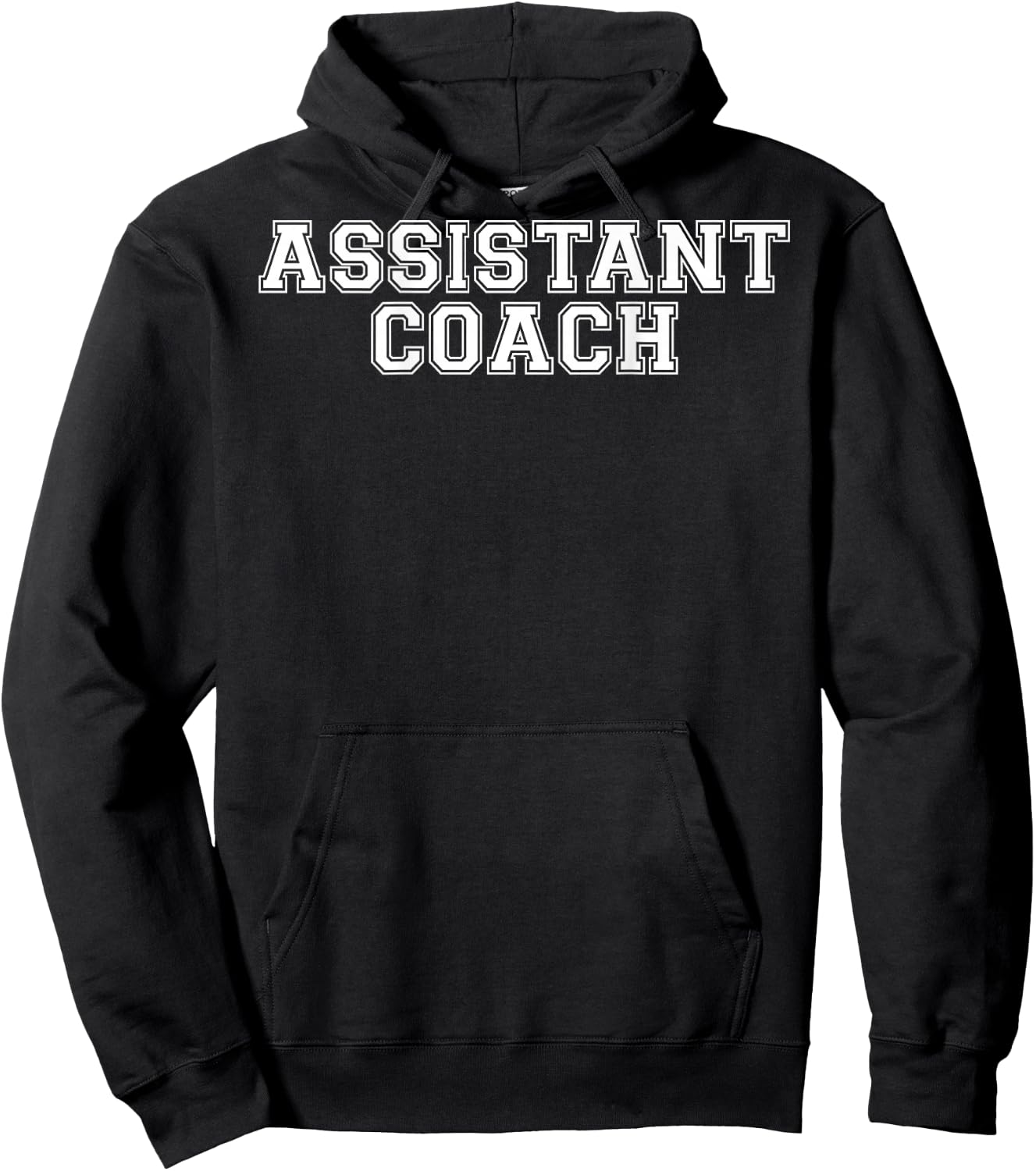 Assistant Coach On Back T Shirt Hoodie - Hoodie | Black