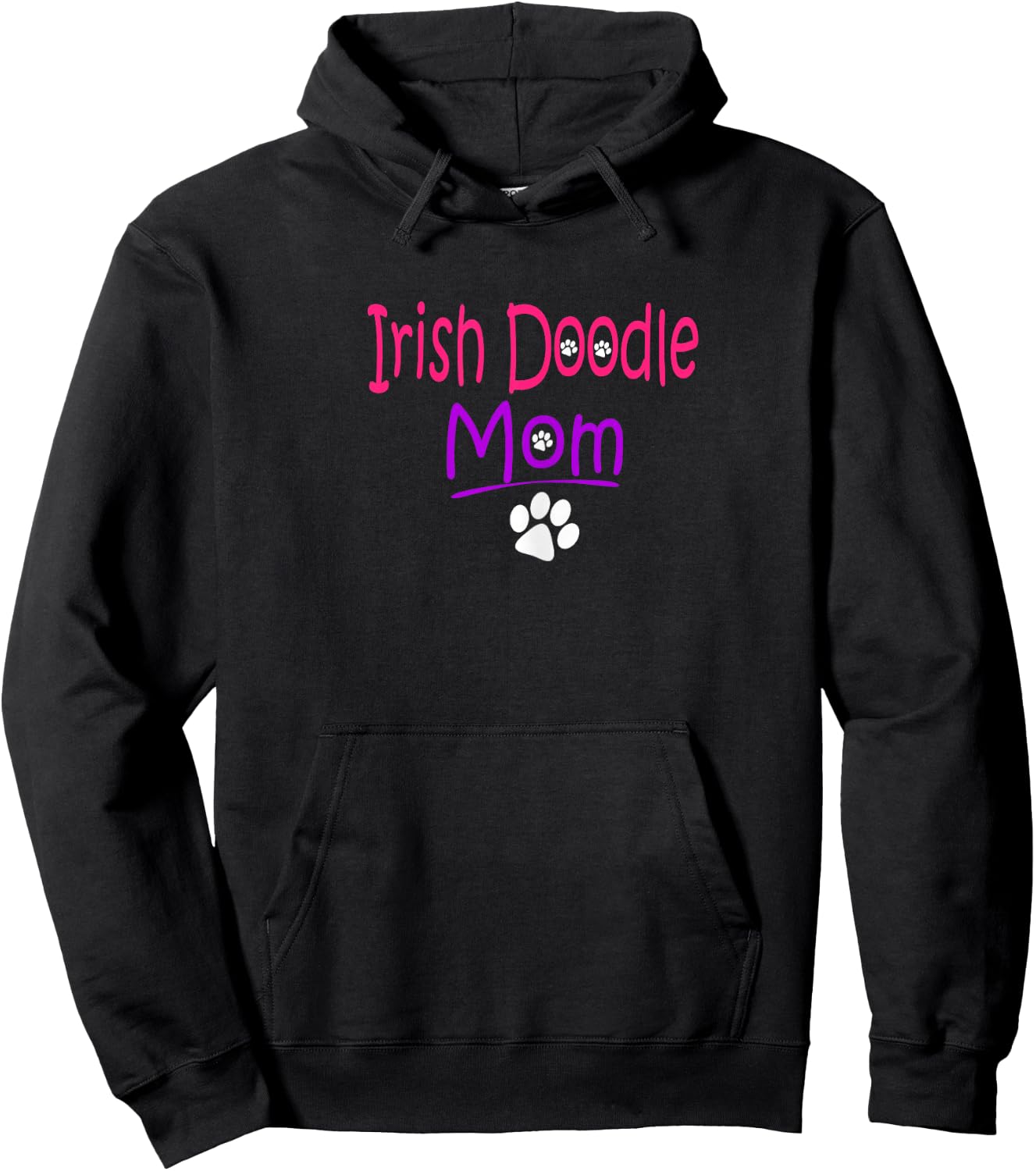 Irish Doodle Mom Shirt Doodle Lovers Hoodie - Hoodie | Black