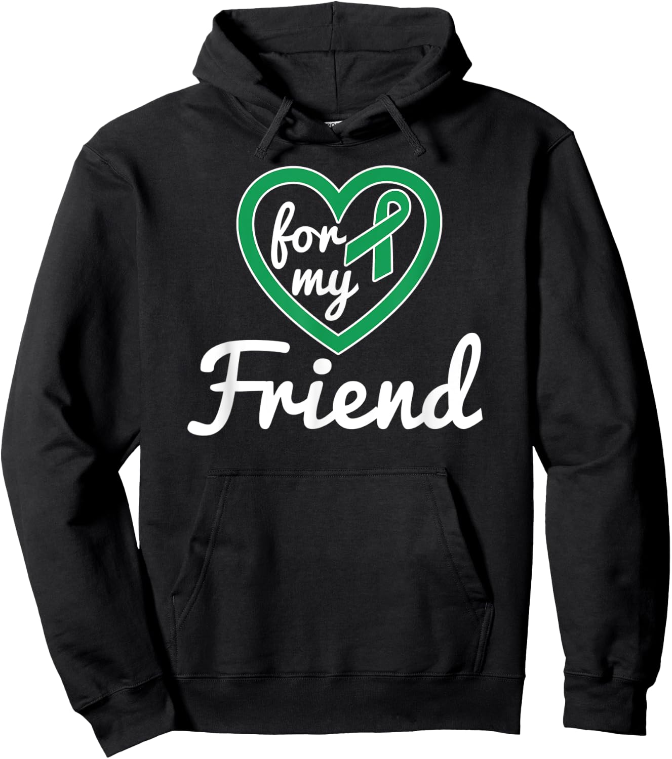 Liver Cancer Shirts for Friend Ribbon Awareness Products Hoodie - Hoodie | Black