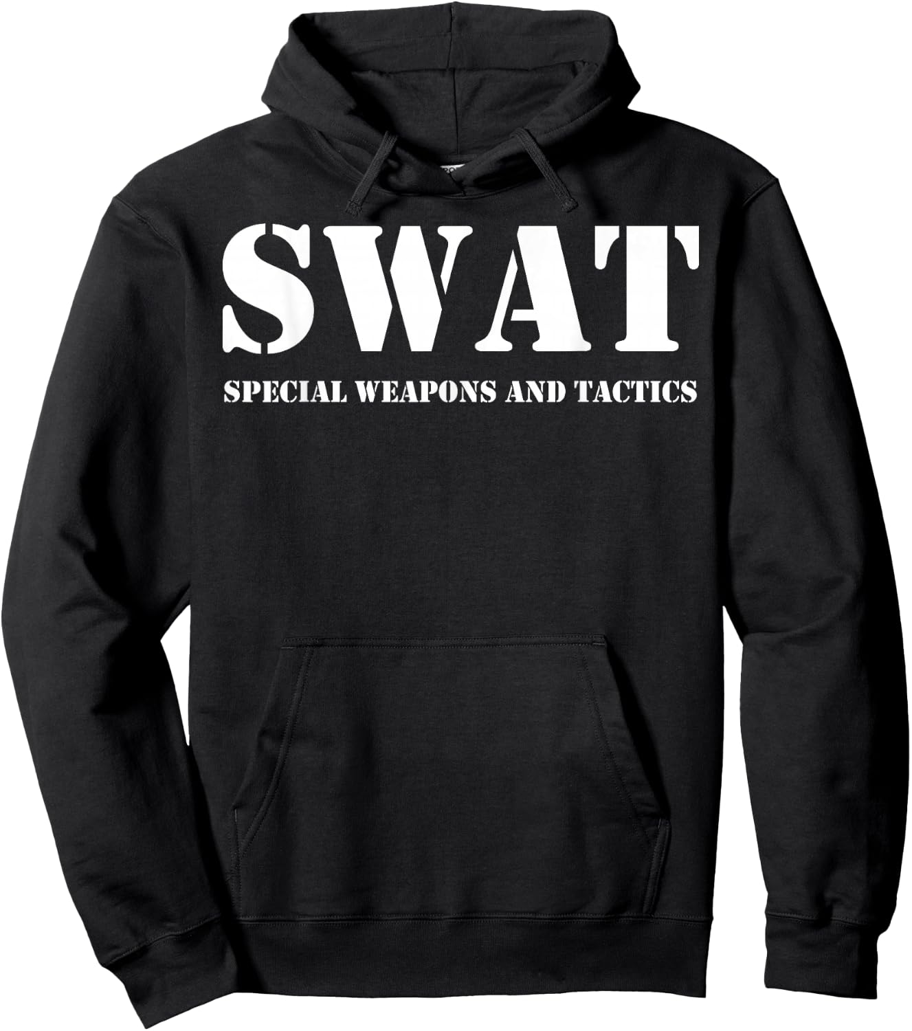SWAT Team Vintage Police Uniform Hoodie - Hoodie | Black