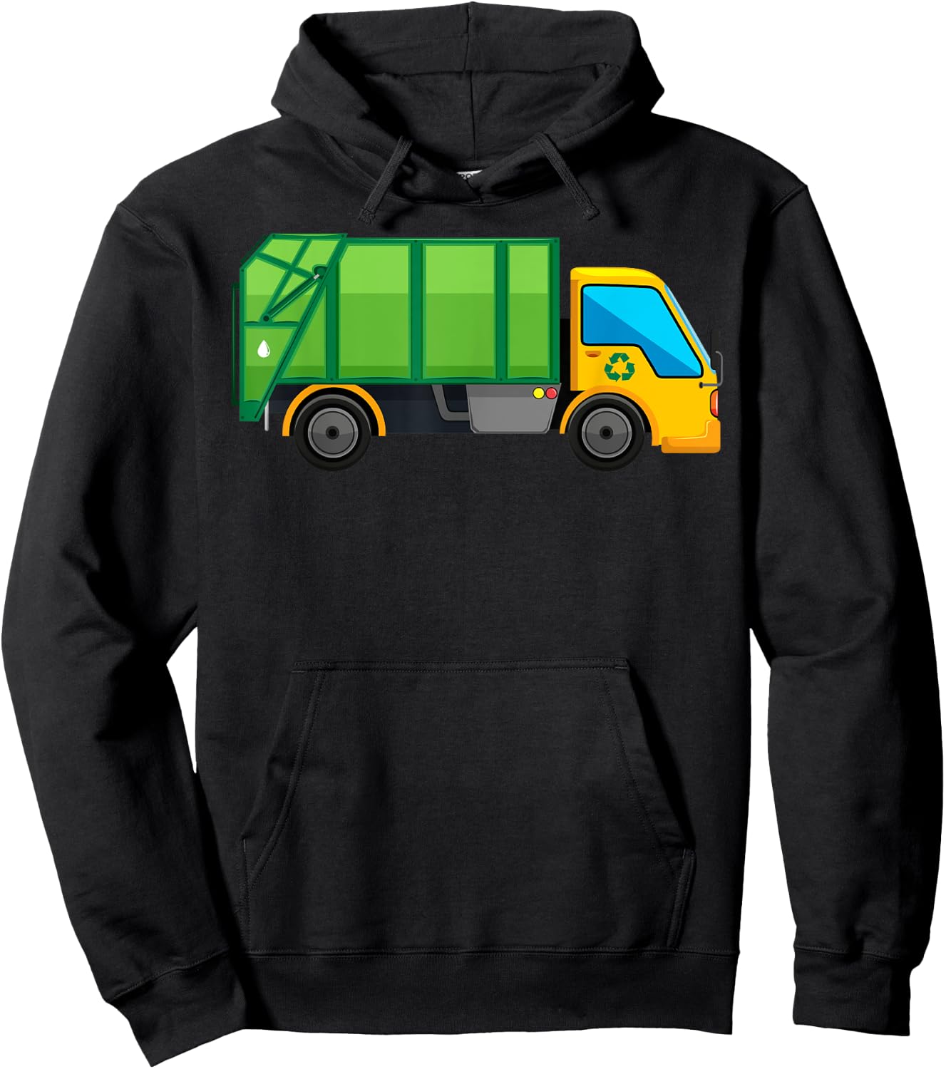 Recycling Trash Truck Garbage Truck Hoodie - Hoodie | Black