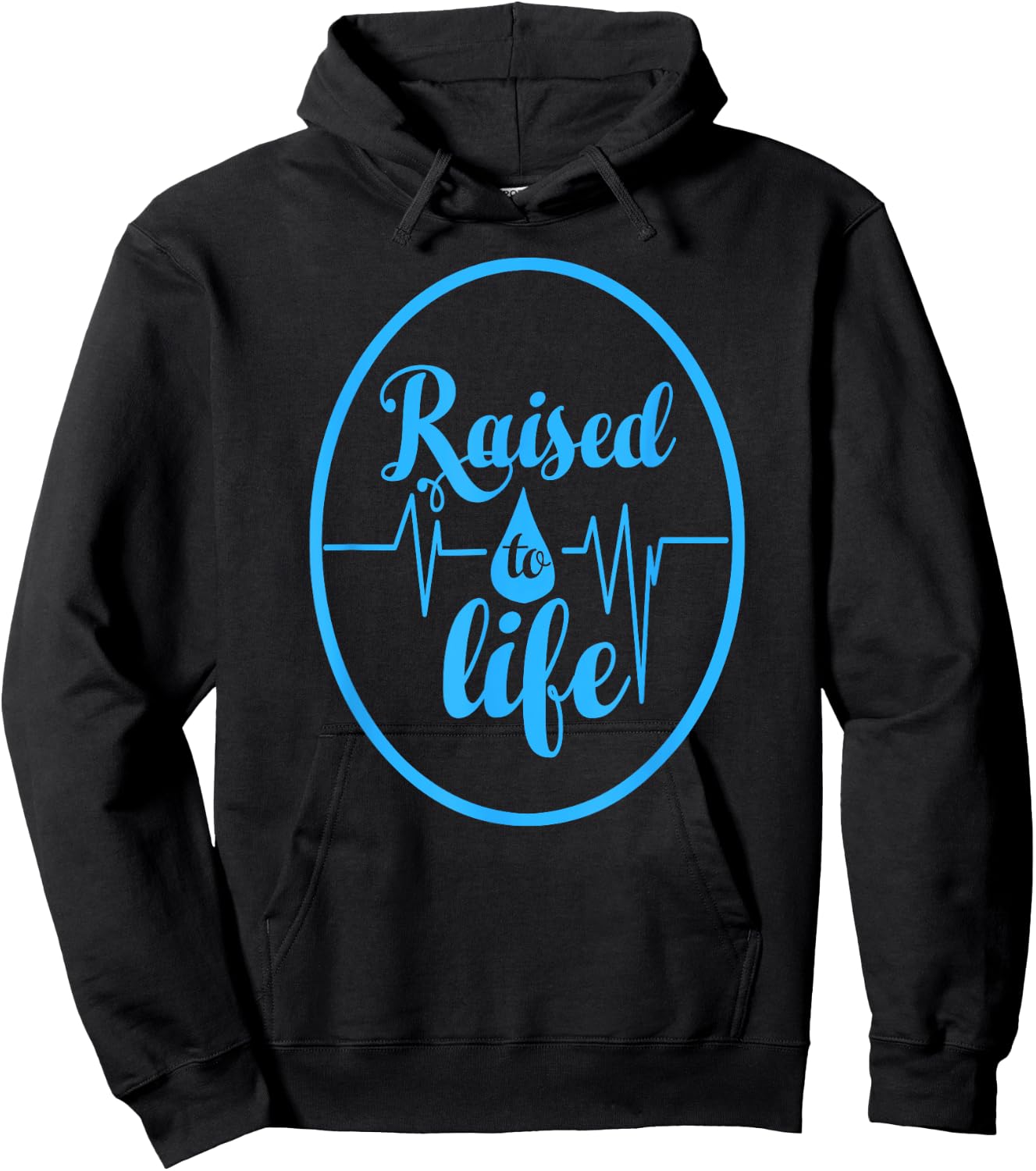 Raised To Life - Gift Christian Water Baptism Hoodie - Hoodie | Black