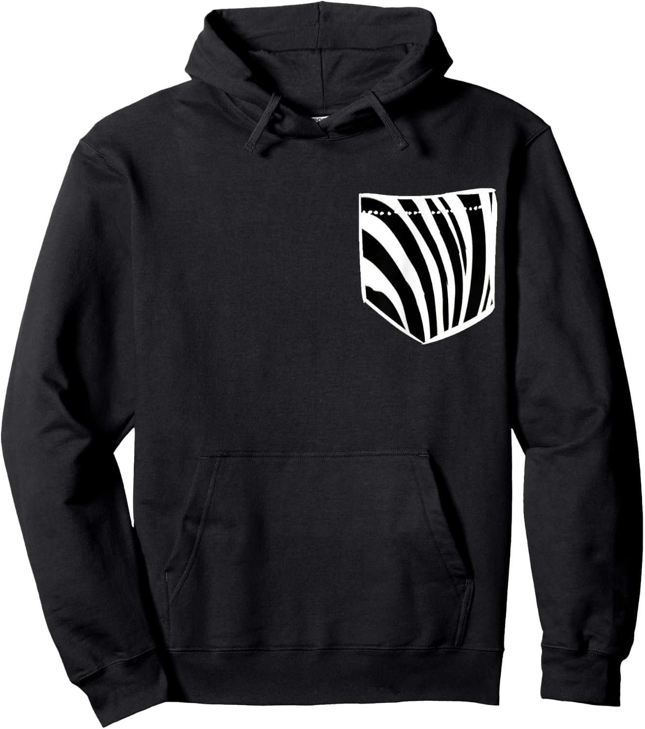 Zebra Pocket Safari African Wildness Wildlife Shirt Gift Hoodie - Hoodie | Black