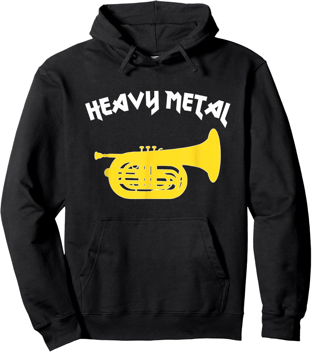 HEAVY METAL - Funny Marching Band/ Funny Marching Baritone Hoodie - Hoodie | Black
