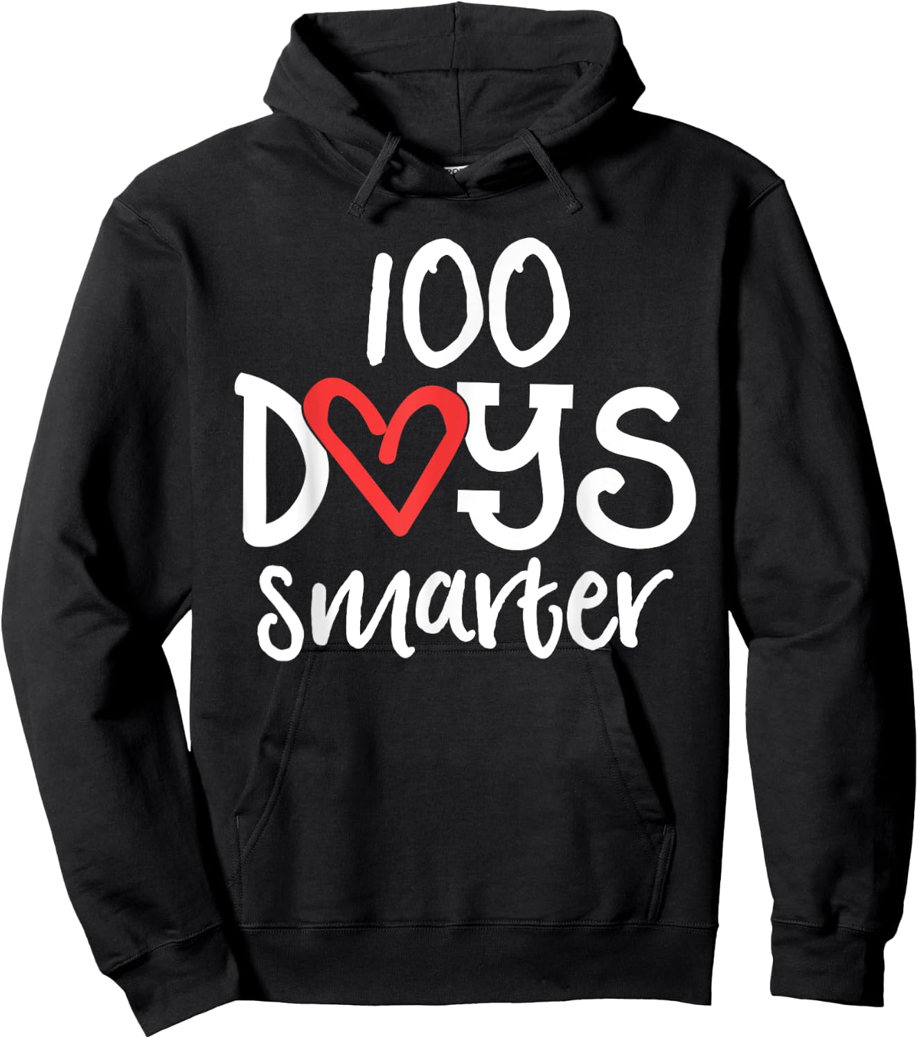 100 Days Smarter 100th Day of School Shirt Kindness Teacher Men Women Kids Hoodie - Hoodie | Black