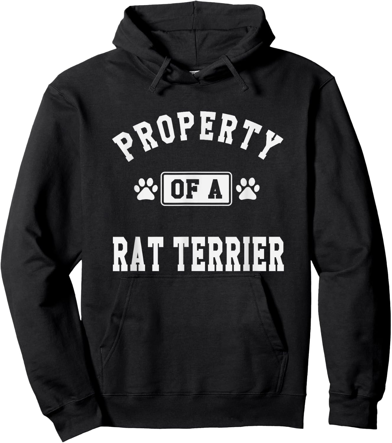 Property Of Rat Terrier - Funny Rat Terrier Lover Shirt Gift Hoodie - Hoodie | Black