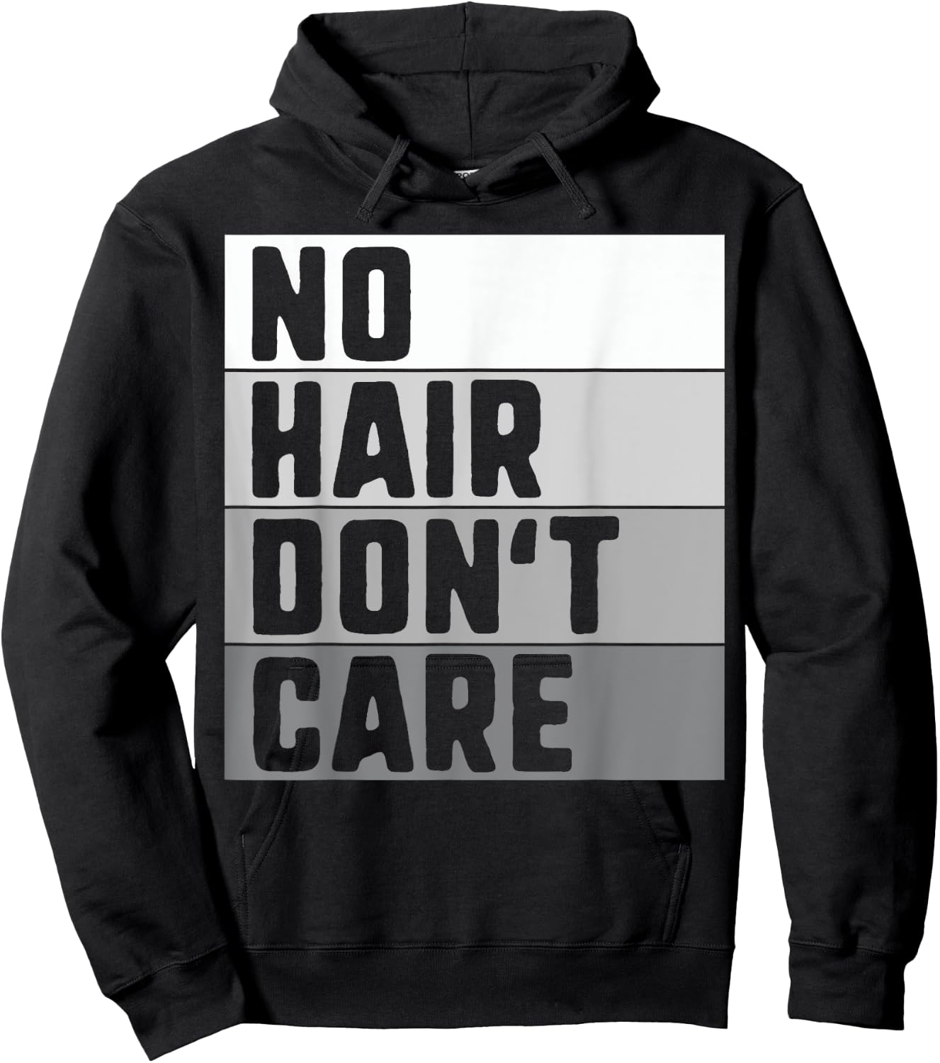 No Hair Don't Care Shirt Hoodie - Hoodie | Black