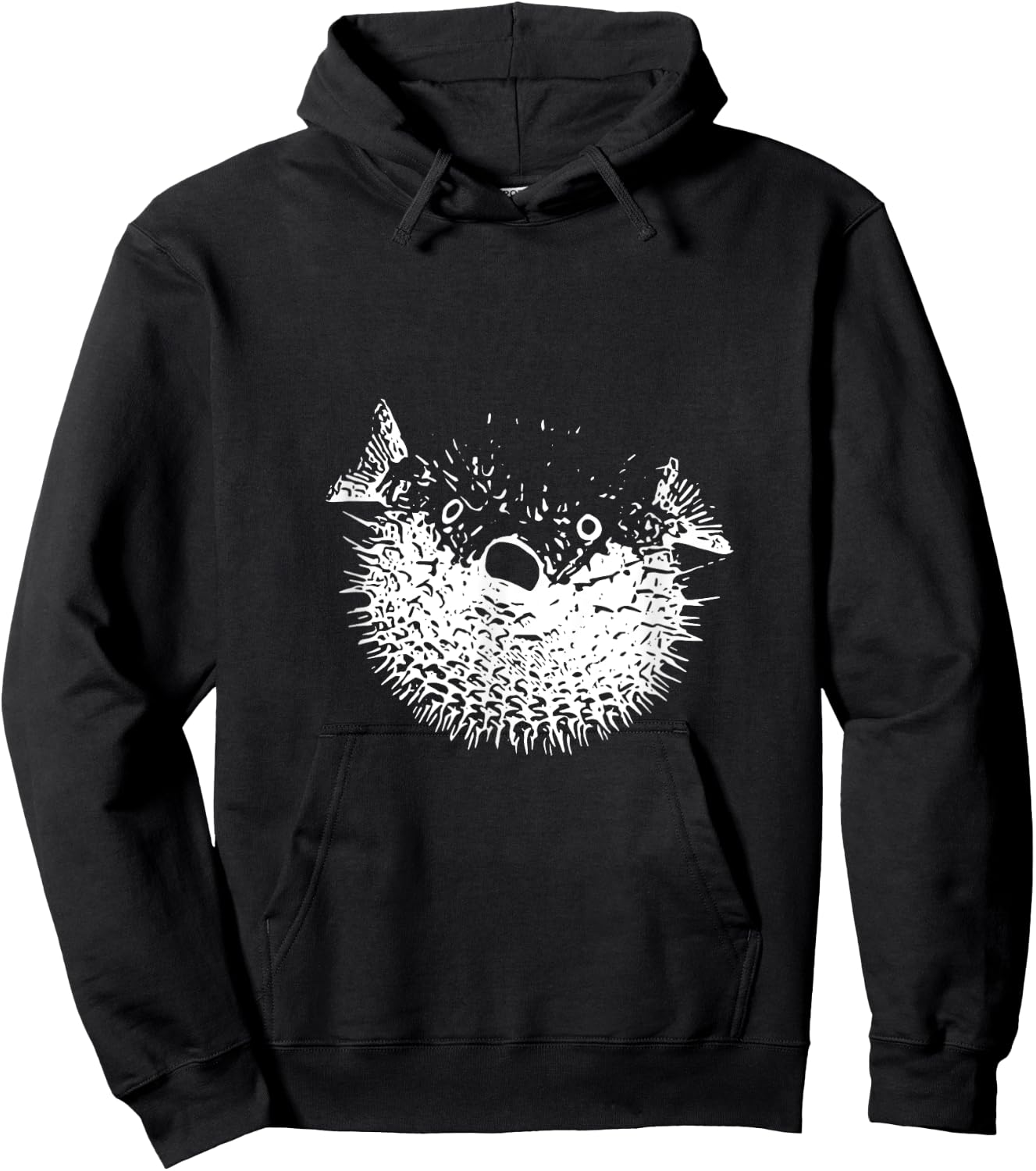 Simple Blowfish Shirt - Funny Blowfish Animal Hoodie - Hoodie | Black