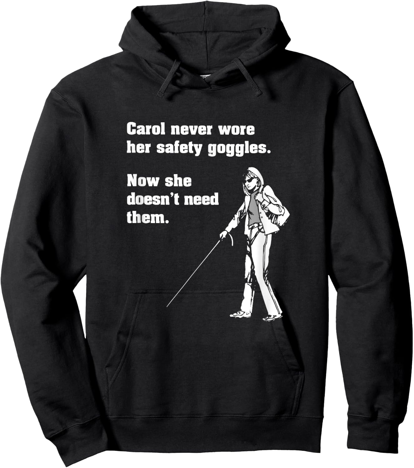 Carol Safety Goggles Shirt| Funny Science | Chemistry Hoodie - Hoodie | Black