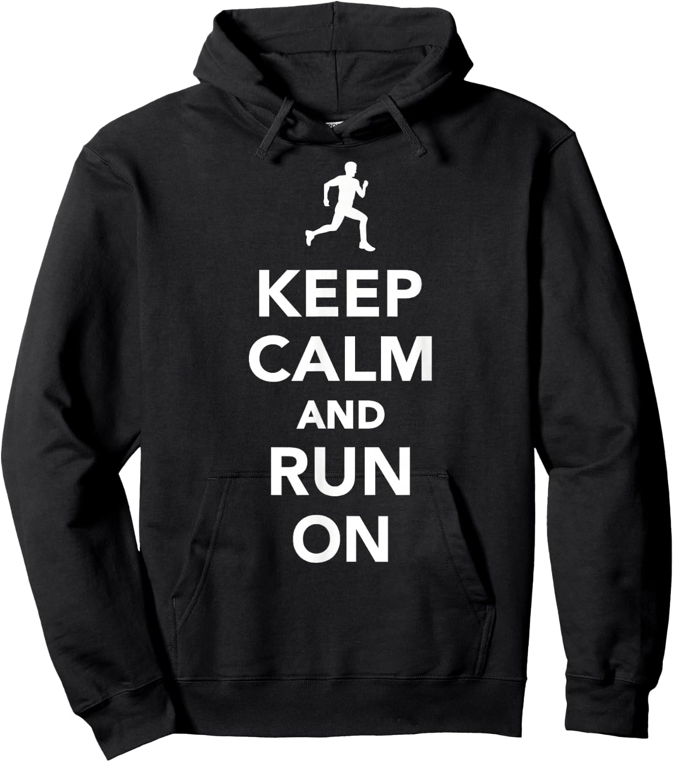 Keep Calm Running Hoodie - Hoodie | Black